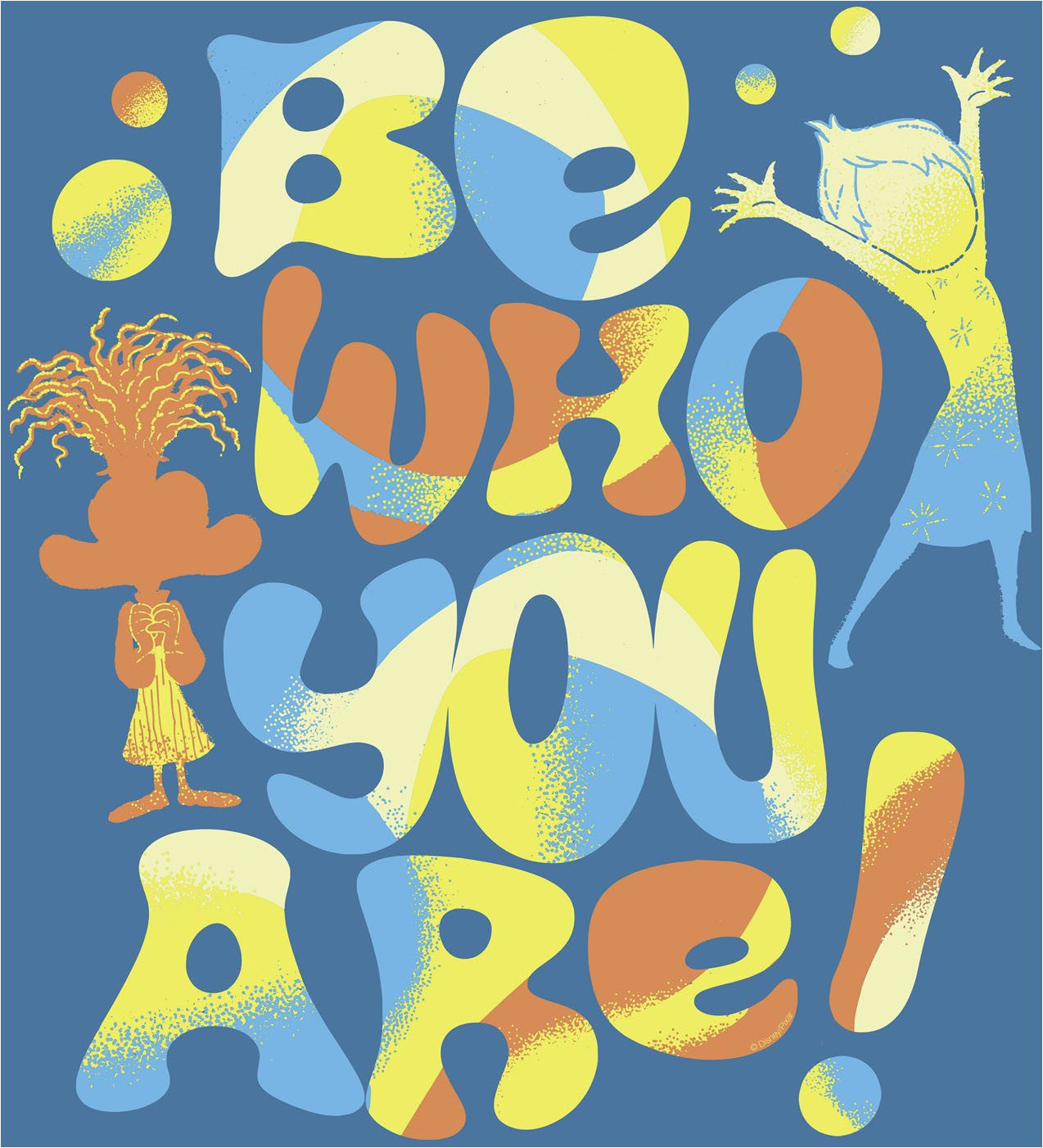 Komar Artprint op linnen Disney and Pixar Inside Out Be Who You Are 300 x 280 cm (breedte x hoogte) - behang, vlies, woonkamer, slaapkamer (1 stuk)