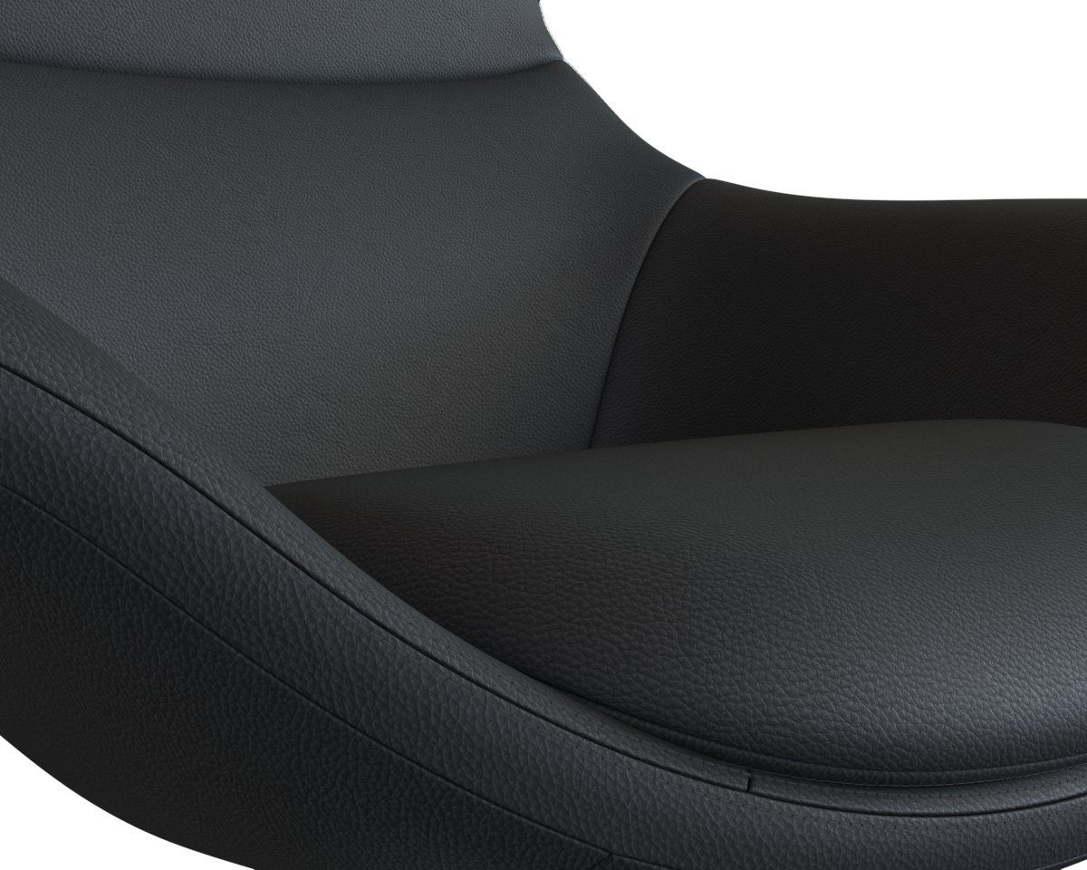 FLEXLUX Oorfauteuil Stilo relaxstoel, TV-stoel Solitaire, stijlicoon, draaibaar, aluminium basis
