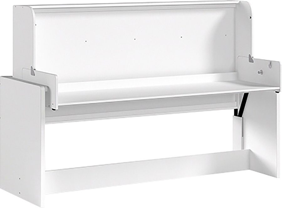 Vipack 1-persoonsledikant optimale 2 in 1 oplossing voor de kinderkamer, decor oppervlak in wit