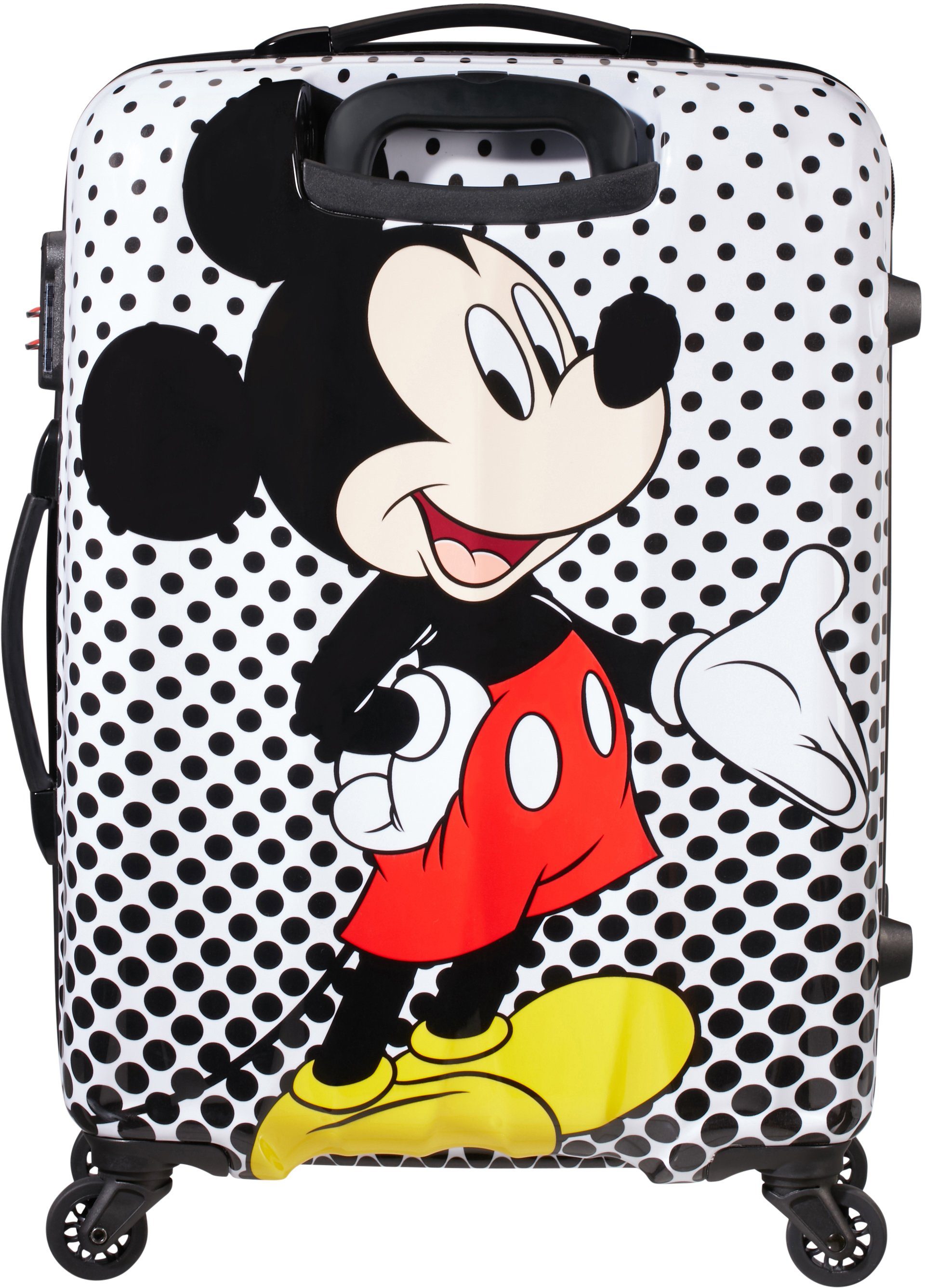 American Tourister Hardshell-trolley Disney Legends Mickey Mouse Polka Dot 65 cm Kinder reis koffer incheck bagage TSA-cijferslot