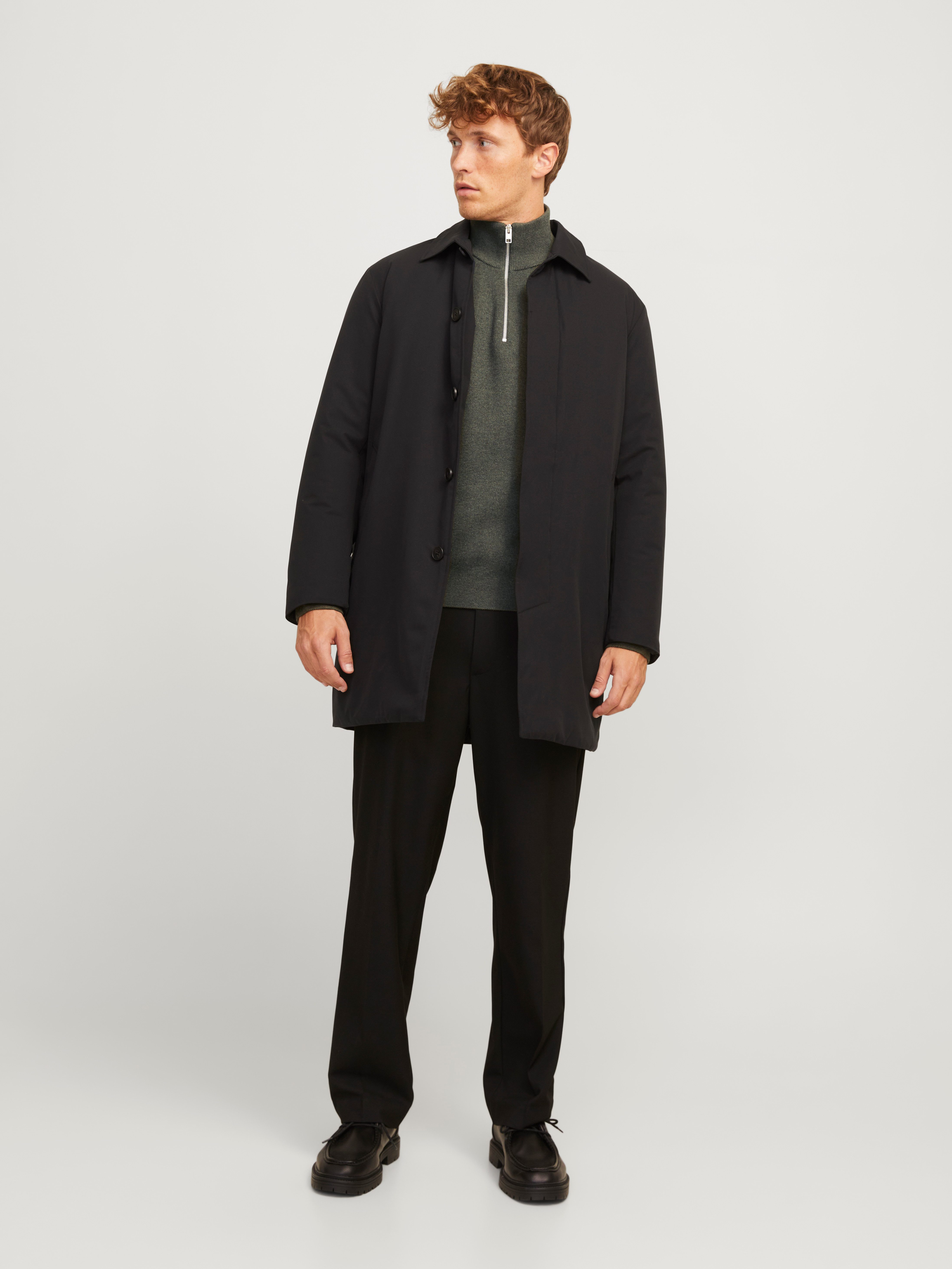 Jack & Jones Schipperstrui JPRBLAMILANO STITCH KNIT HALF ZIP SN