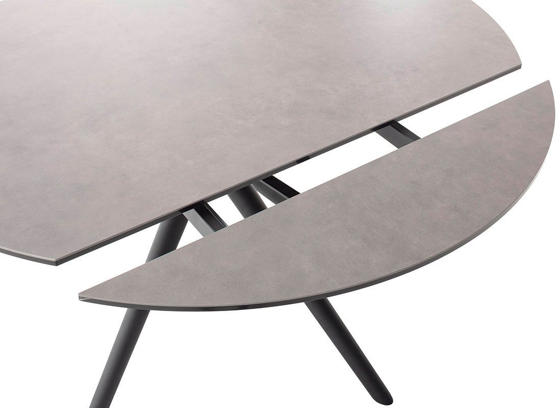 MCA furniture Eettafel RUBIKON vierpoot tafel 90-135 cm Keramiek, metaal, lengteschuif, uittrekbaar, 13 mm
