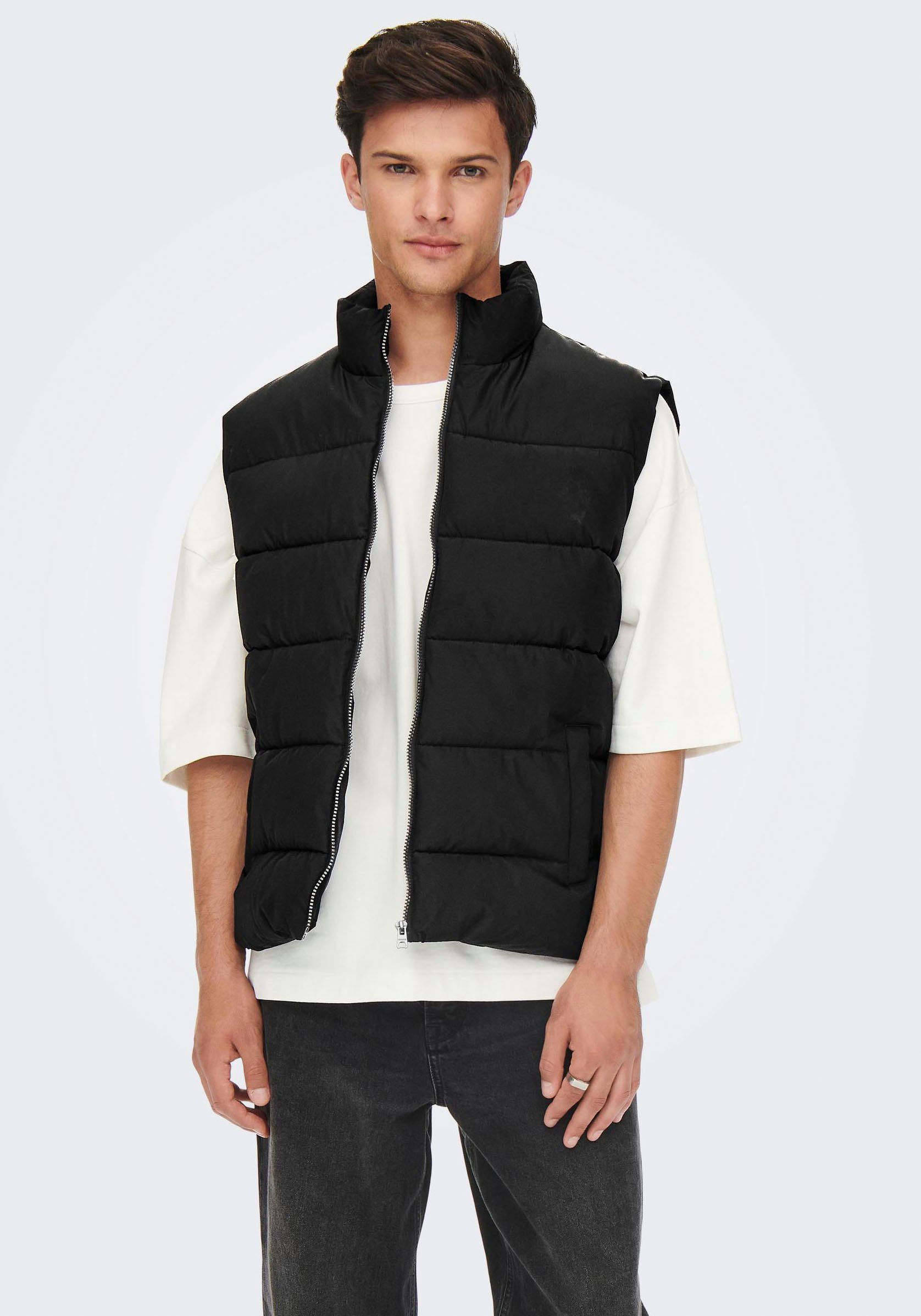 ONLY & SONS Bodywarmer ONSMELVIN LIFE PUFFER VEST OTW VD