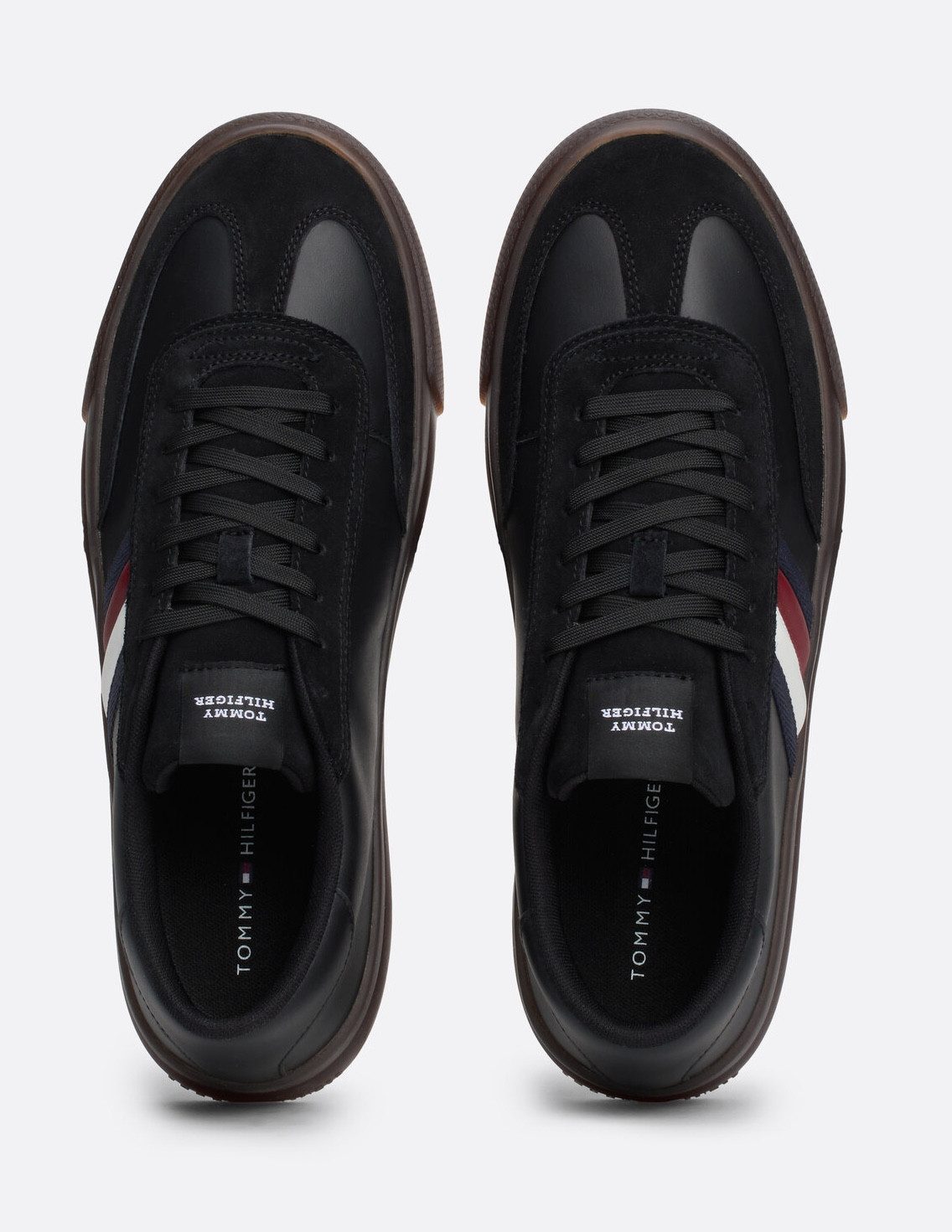 Tommy Hilfiger Sneakers TH CUPSET TERRACE , vrijetijdsschoen, lage schoen, veterschoen met zijstrepen