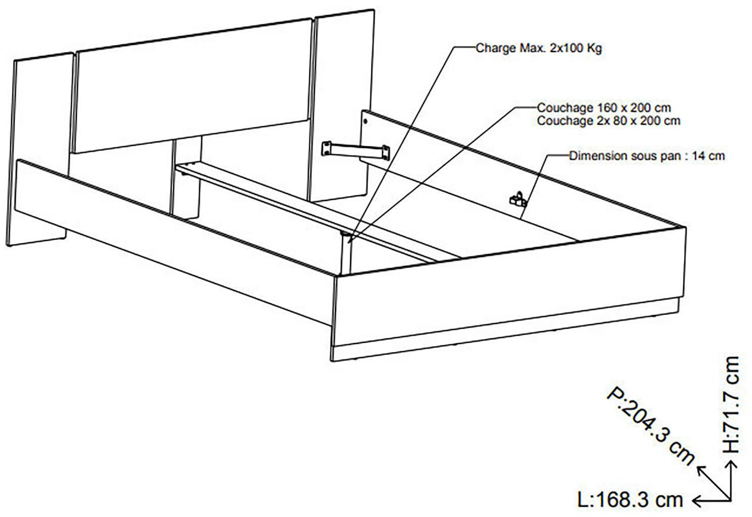 Demeyere GROUP Bedframe Bedframe in verschillende maten verkrijgbaar