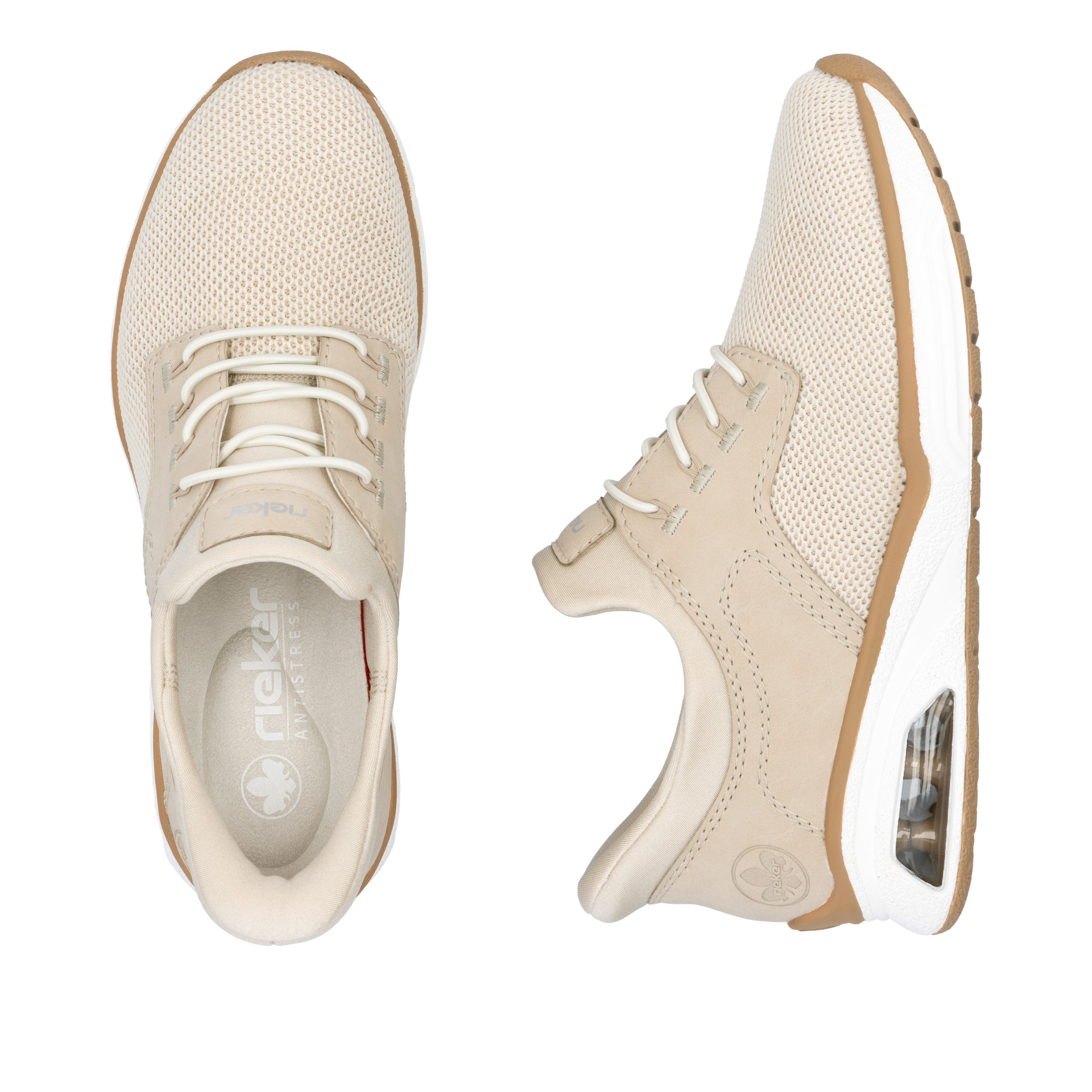 Rieker Slip-on sneakers Ready2GO , vrijetijdssneaker, lage schoen, instapschoen, elastische band, elastische instap