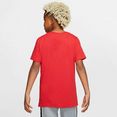 nike sportswear t-shirt big kids' cotton t-shirt rood