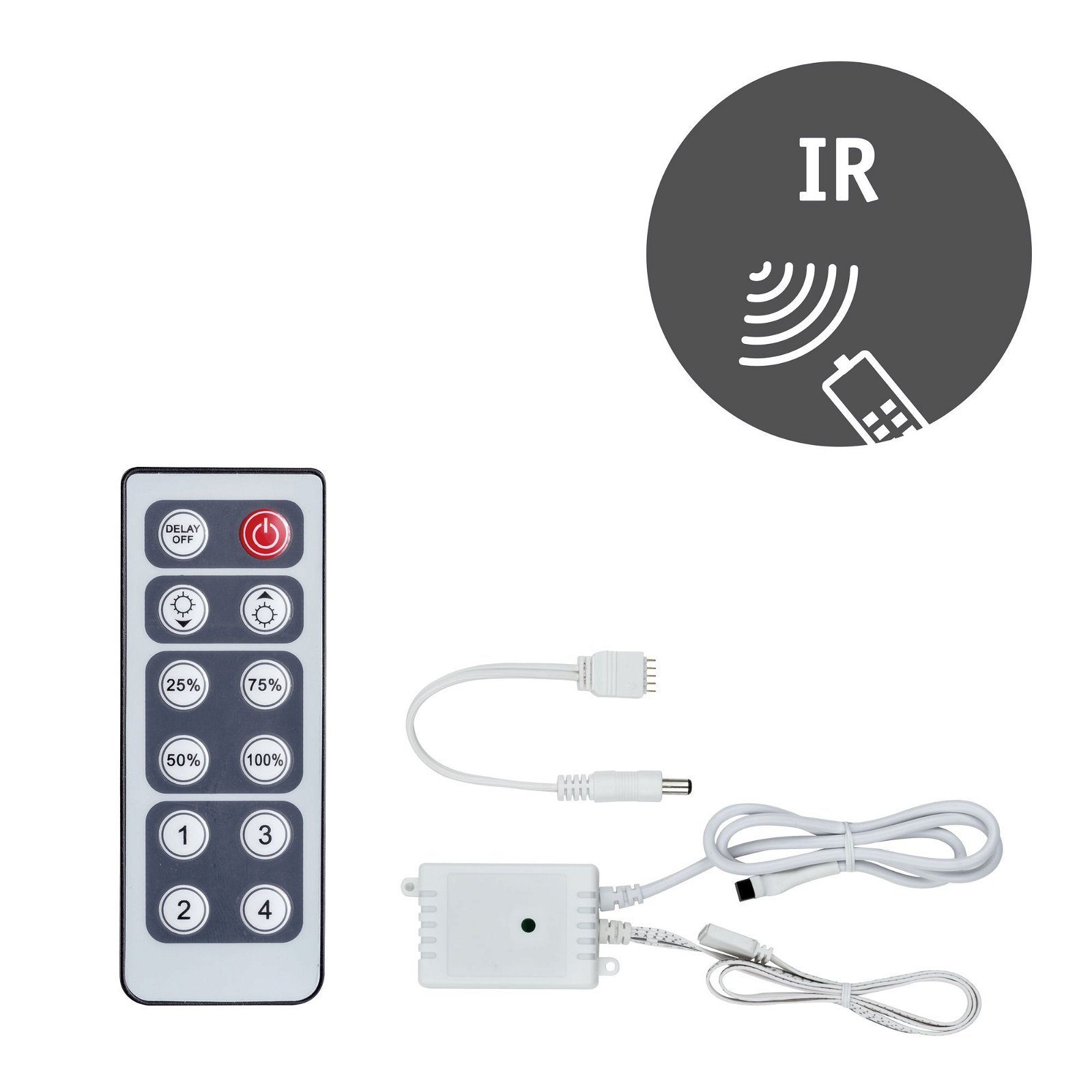 Paulmann Led-strepen MaxLED Dimm/Switch-Controller 24V DC max. 144W kunststof (1 stuk)