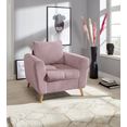 andas fauteuil blackburn luxe met bijzonder hoogwaardige bekleding voor maximaal 140 kg belastbaarheid roze