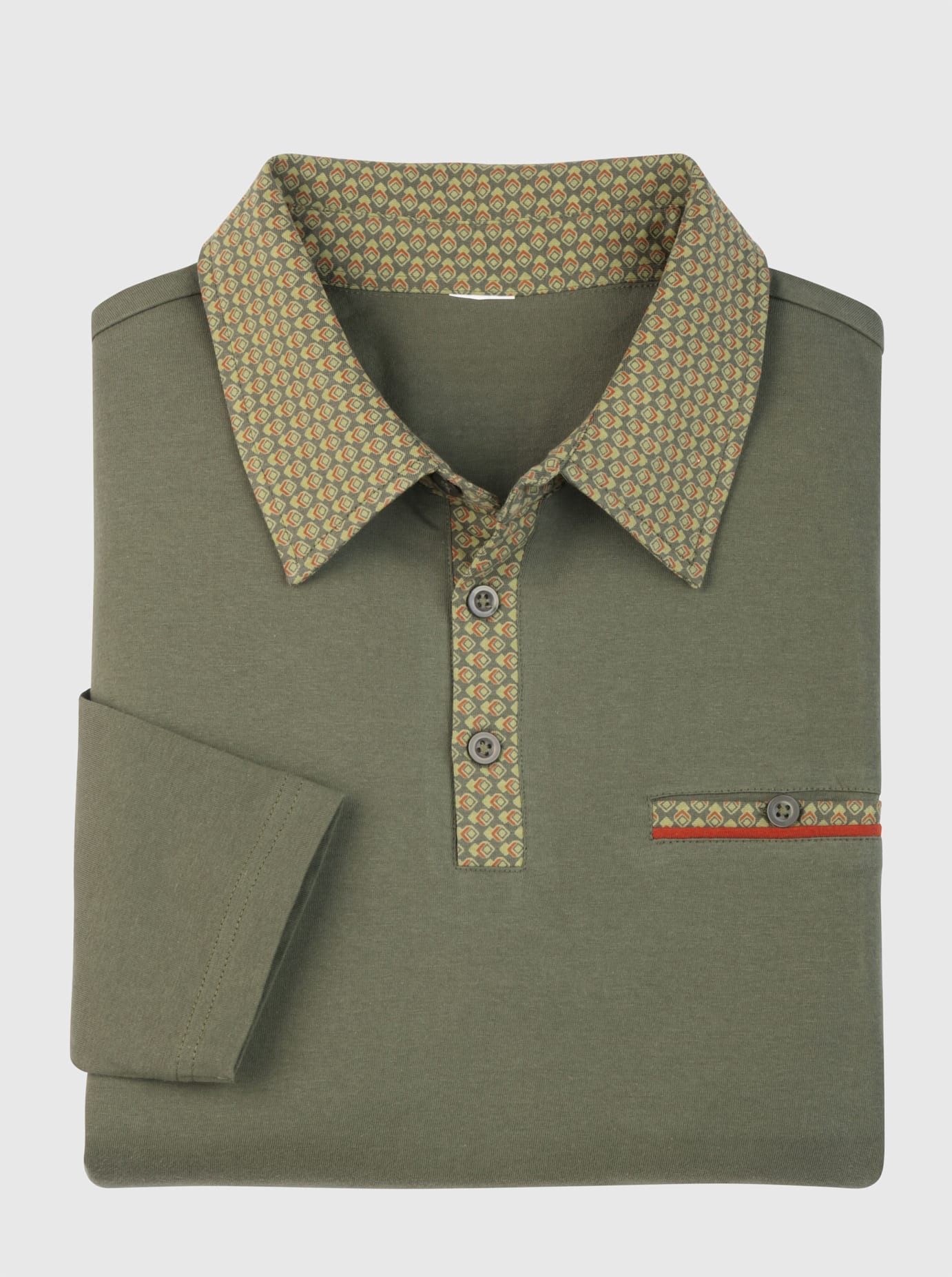 Classic Poloshirt met lange mouwen (1-delig)
