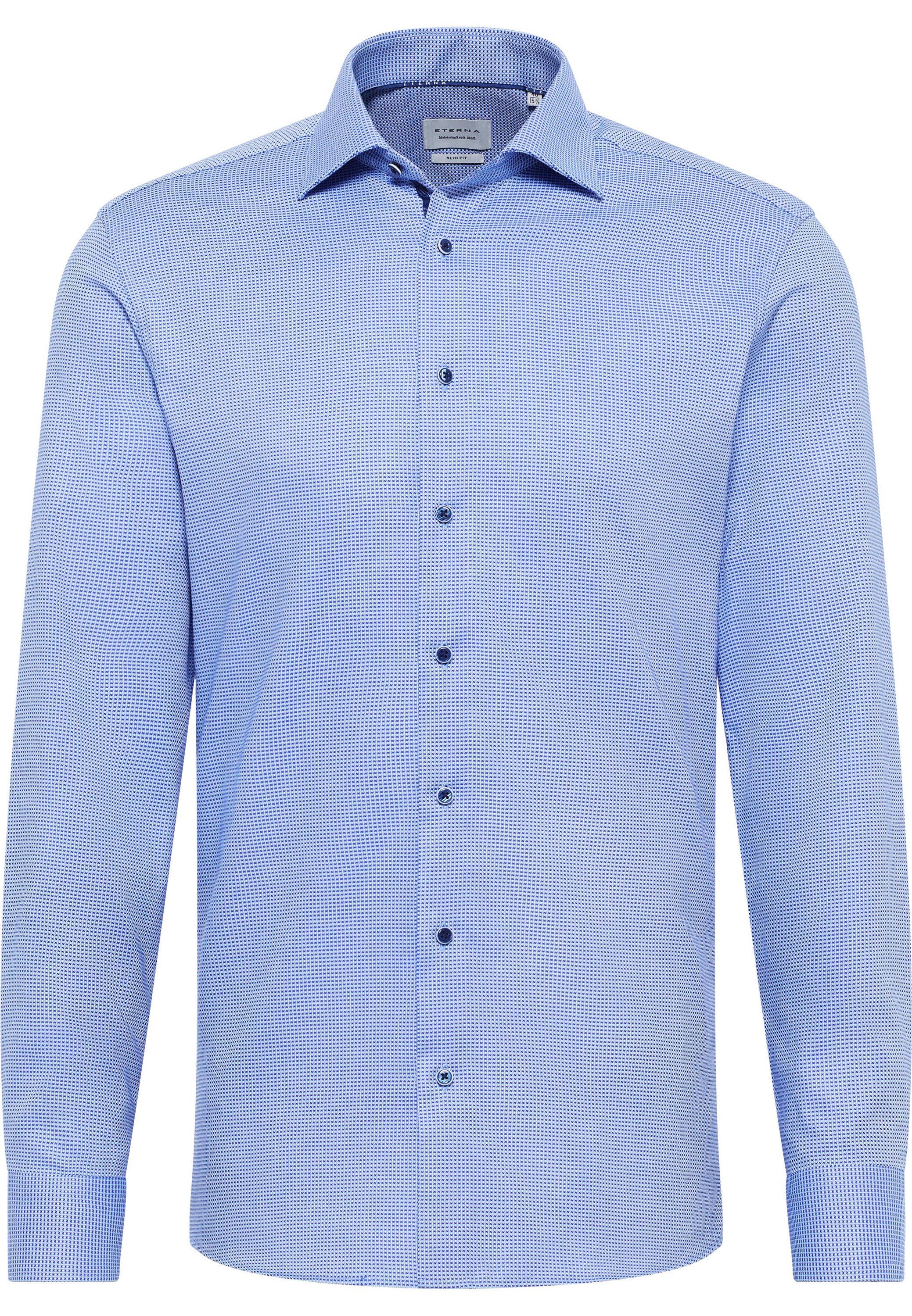 Eterna Overhemd met lange mouwen Slim fit NON IRON (strijkvrij)
