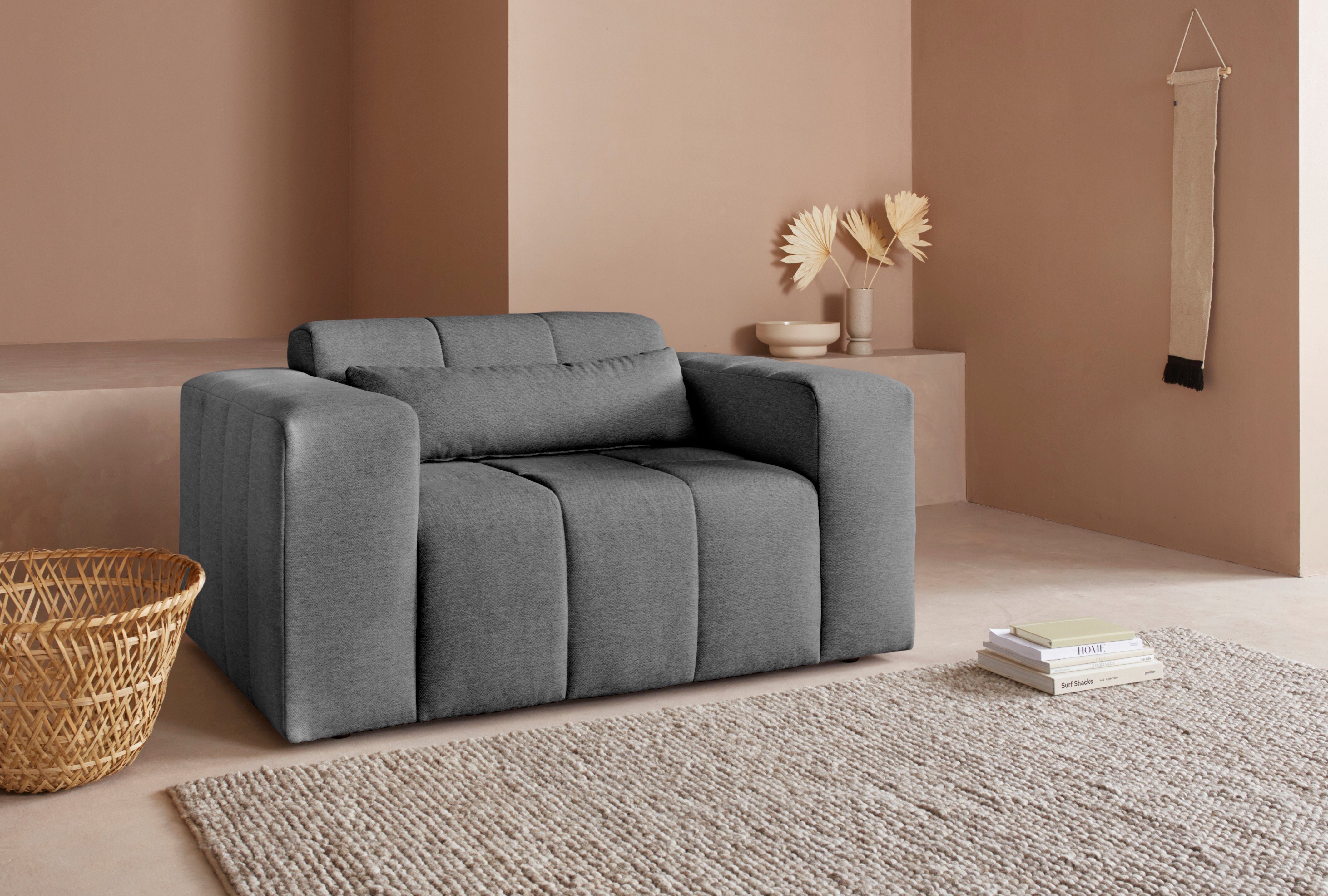 LeGer Home by Lena Gercke Loveseat Maileen Stoel passend bij de moduleserie "maileen" - apart plaatsbaar