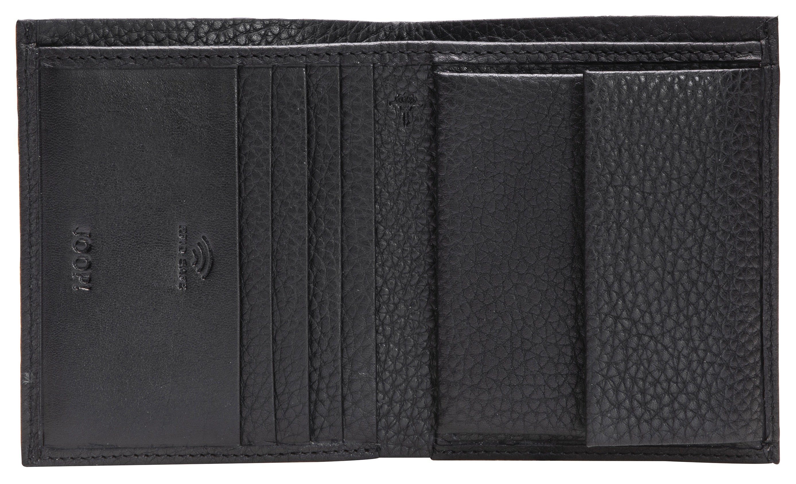 Joop! Portemonnee Cardona daphnis billfold v6 met beslag van antracietkleurig metaal