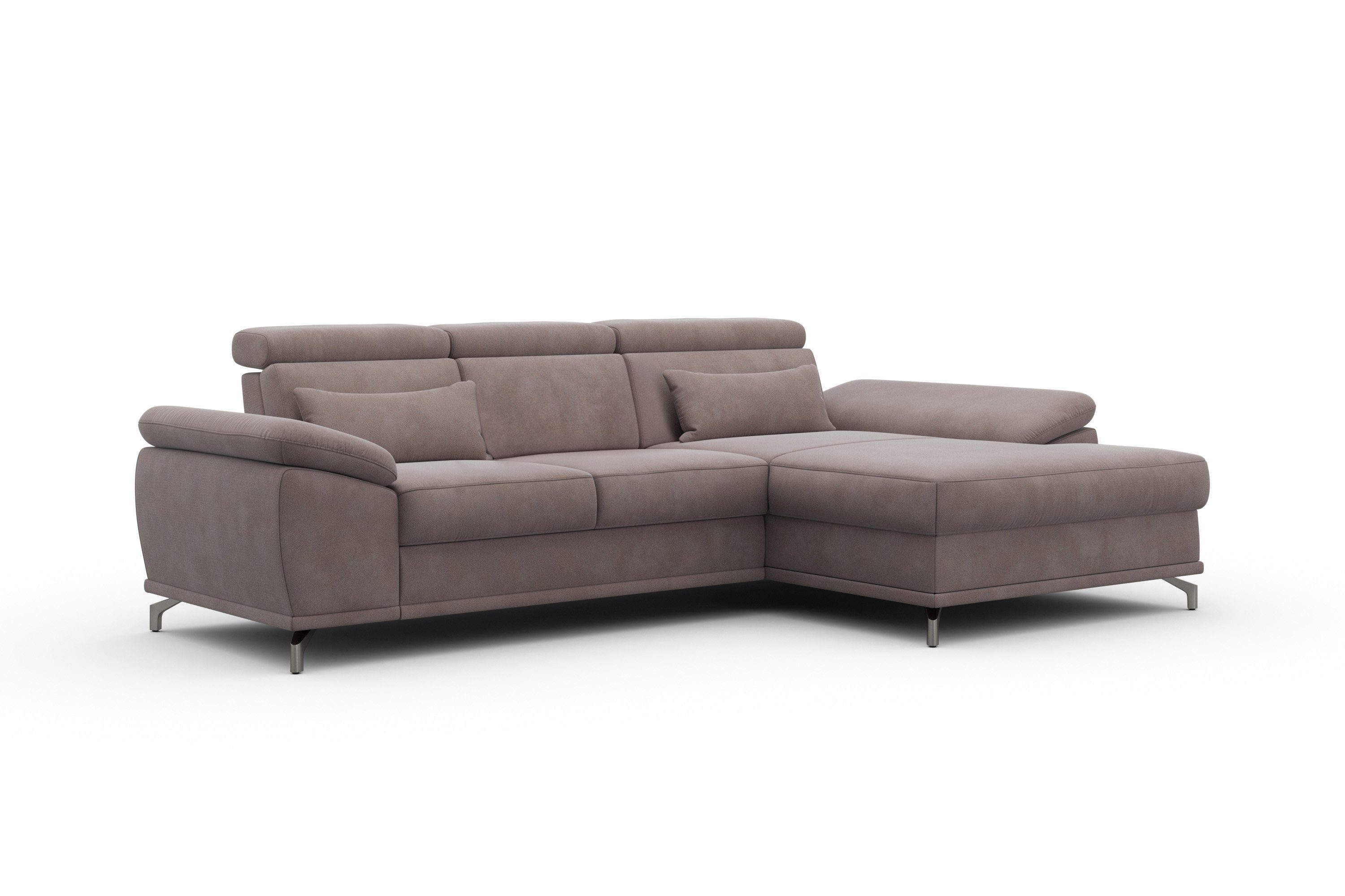 sit&more Hoekbank Cabrio L-vorm, met zitdiepteverstelling, arm- en hoofdsteunverstelling