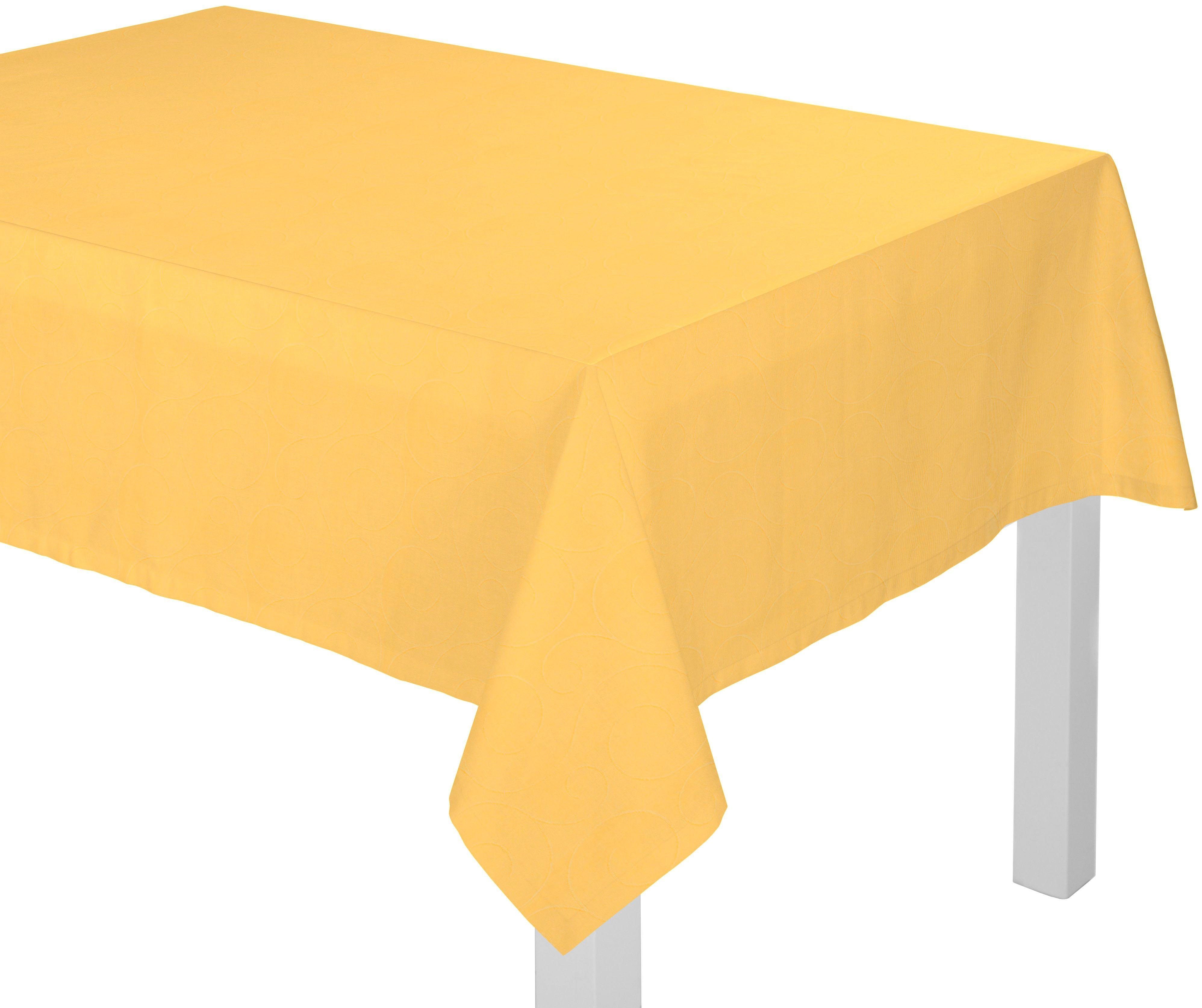 Wirth Tafellaken Neufahrn (1 stuk) tafelkleden maat 130 cm x 160 cm geel