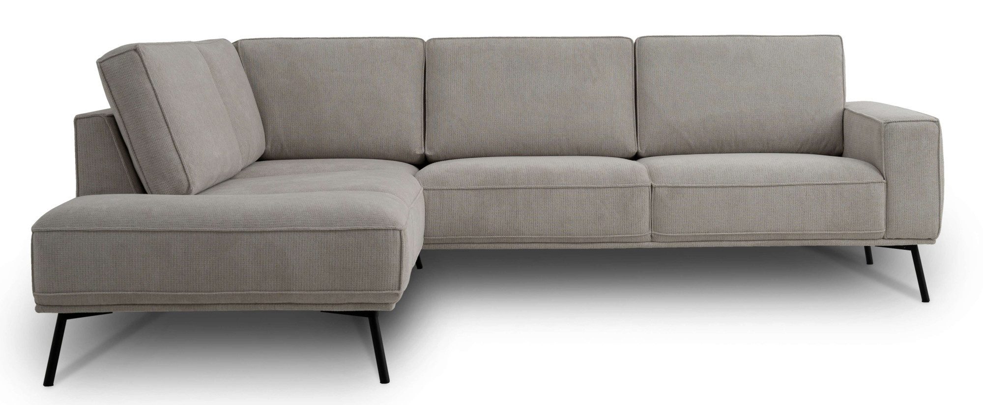 andas Hoekbank Vosby Breedte 260 cm, chenille, met decoratieve kedernaad