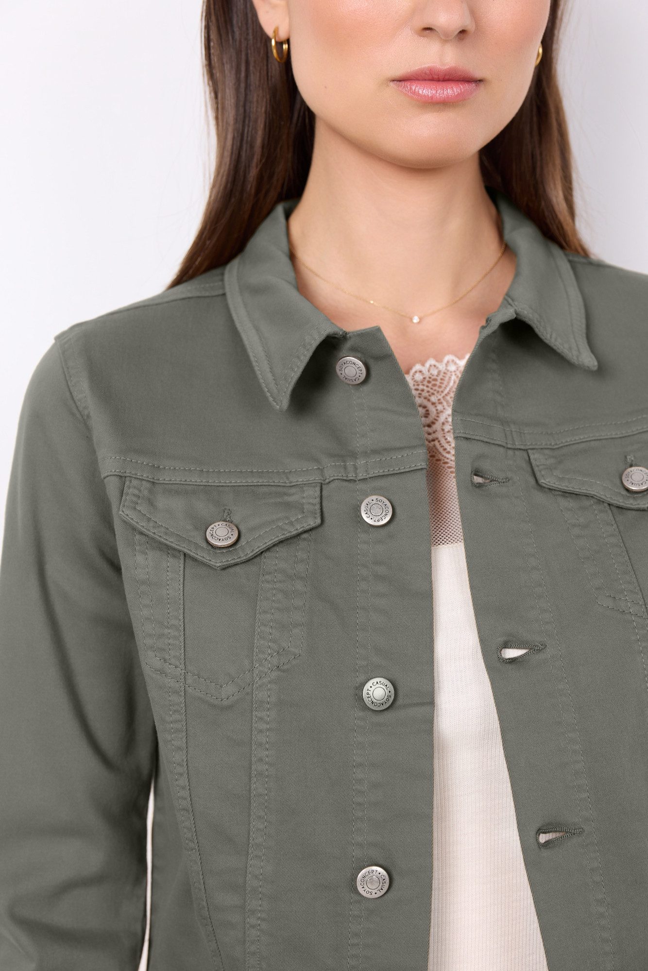soyaconcept Jeansblazer SC-ERNA 2 Jeansjack in getailleerde vorm en mooie kleuren
