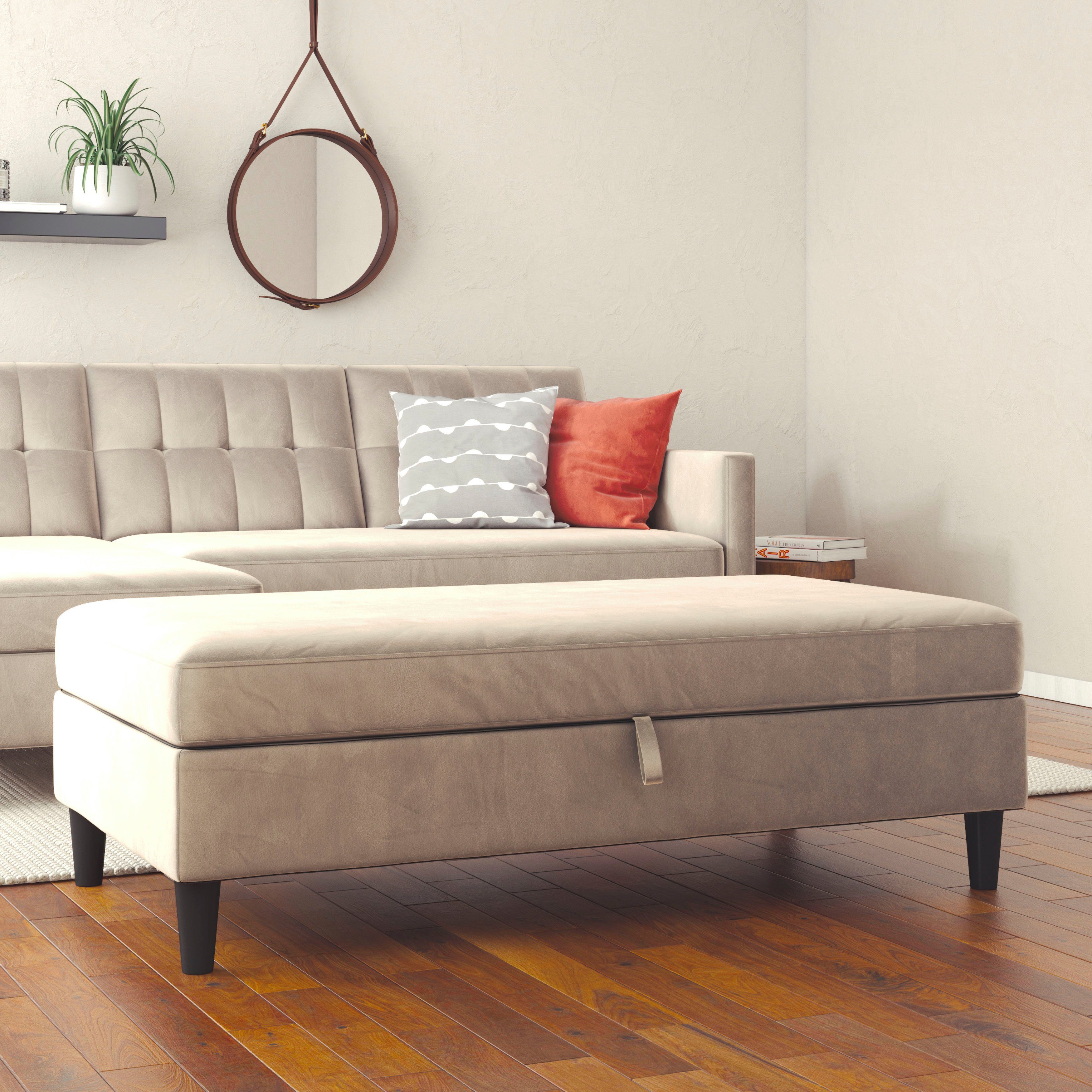 Dorel Home Hocker met bergruimte Hartford Hocker met bergruimte, vrij plaatsbaar, zithoogte 43 cm