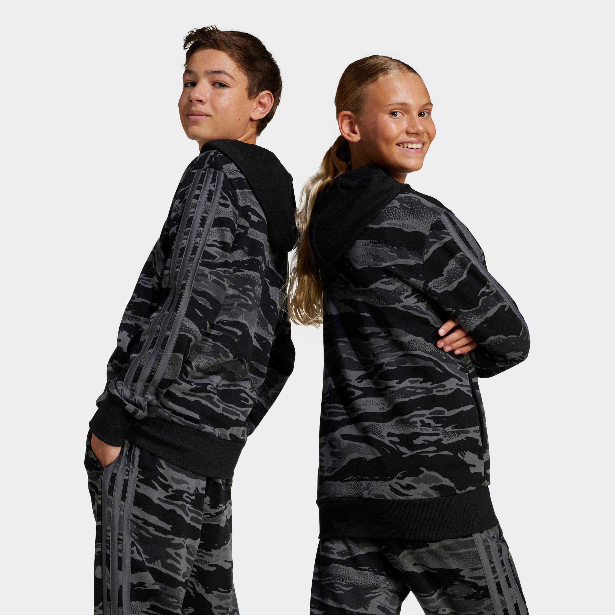 adidas Sportswear Hoodie J CAMO FZ HD