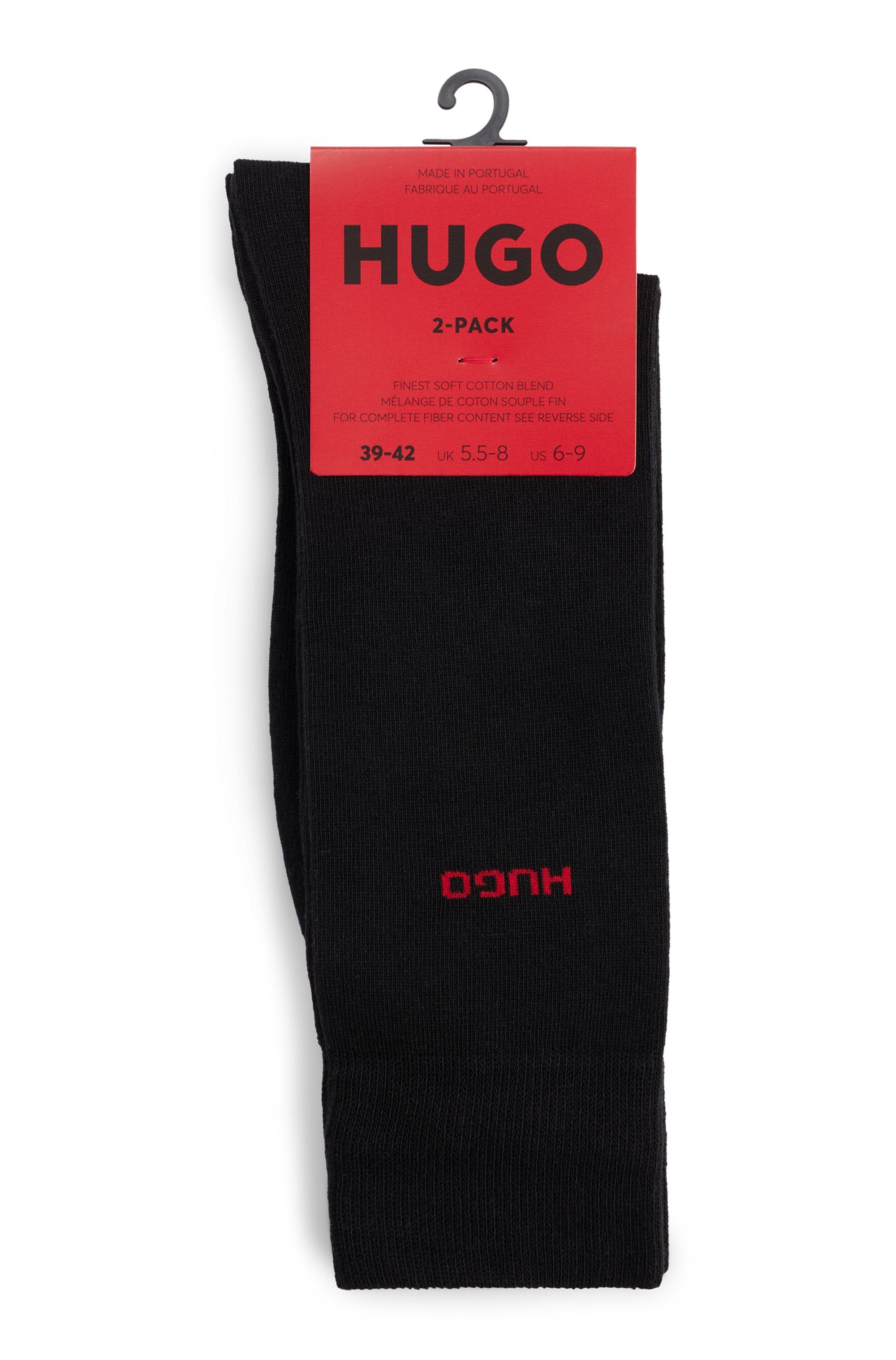 HUGO underwear Business-sokken 2P RS Uni CC met contrasterende hugo logo-opschrift (2 paar, Set van 2)