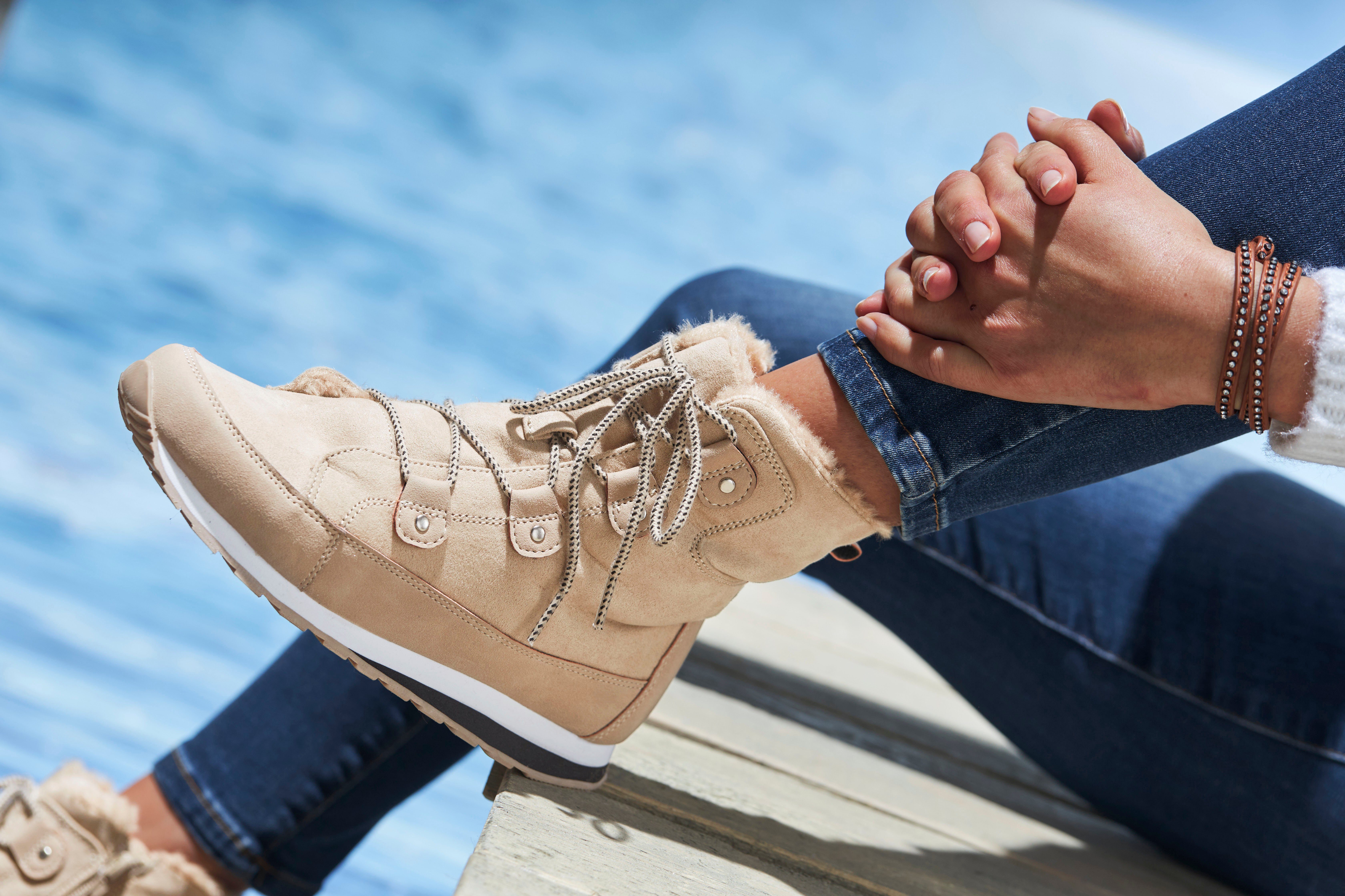 Vivance Laarsjes met warm voering, winterlaarzen, laarzen, boots vegan