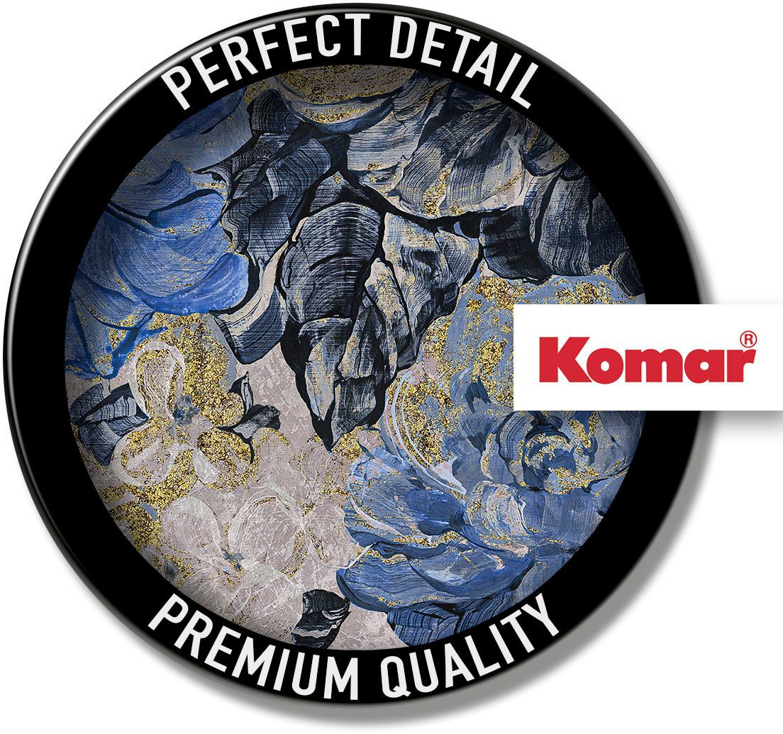 Komar Fotobehang Digitale print vlies - Vintage blue Garden - Afmeting 300 x 250 cm (1 stuk)