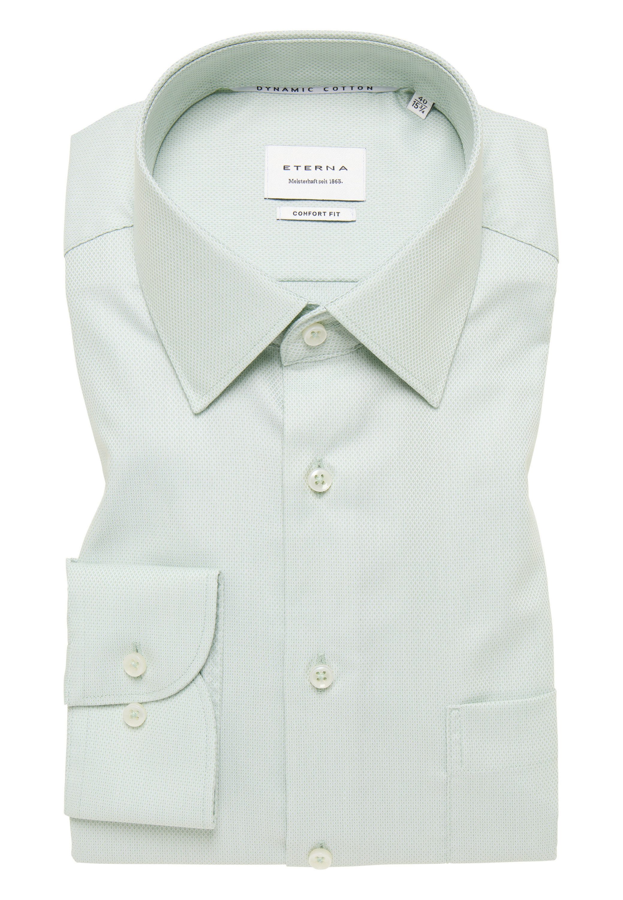 Eterna Overhemd met lange mouwen Comfort fit NON IRON (strijkvrij)