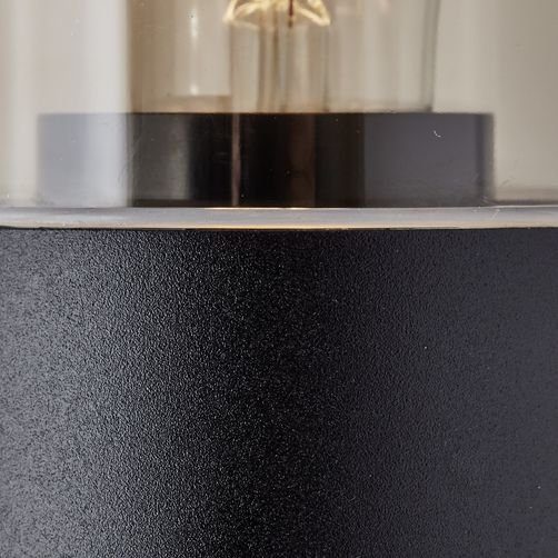 Brilliant Leuchten Wandlamp voor buiten Sergioro Wandbuitenlamp bewegingsmelder matzwart (1 stuk)