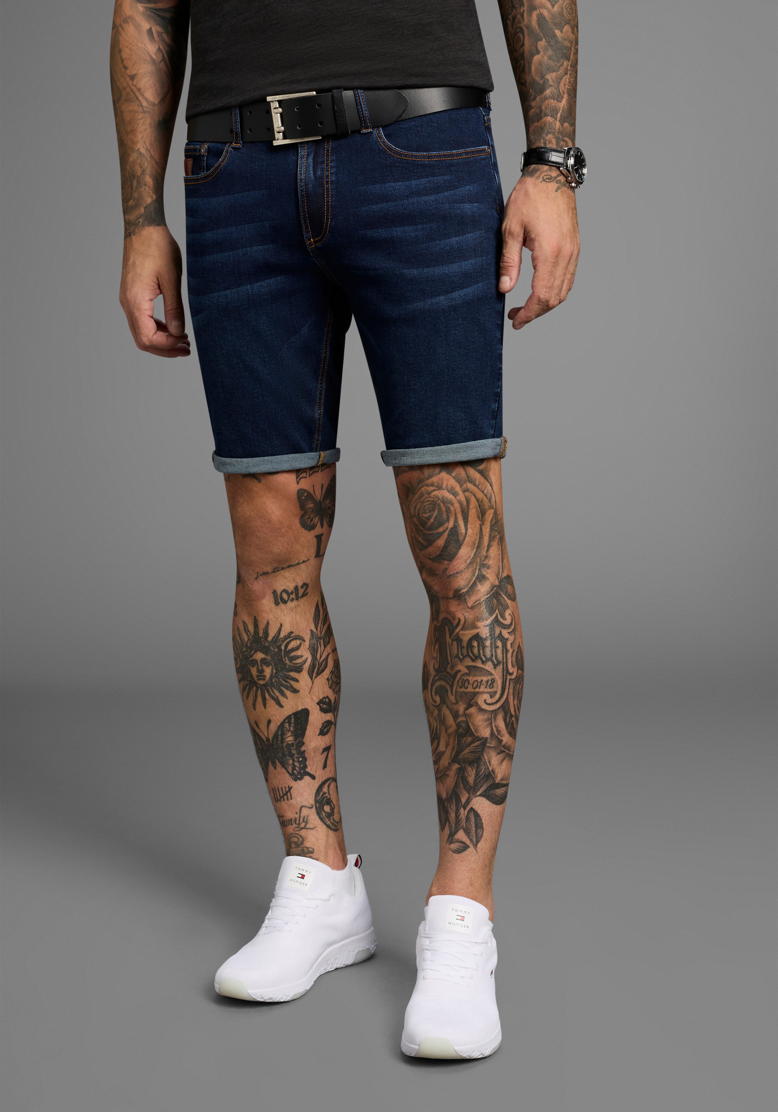 Bruno Banani Jeansshort Hutch-Shorts lage taillehoogte