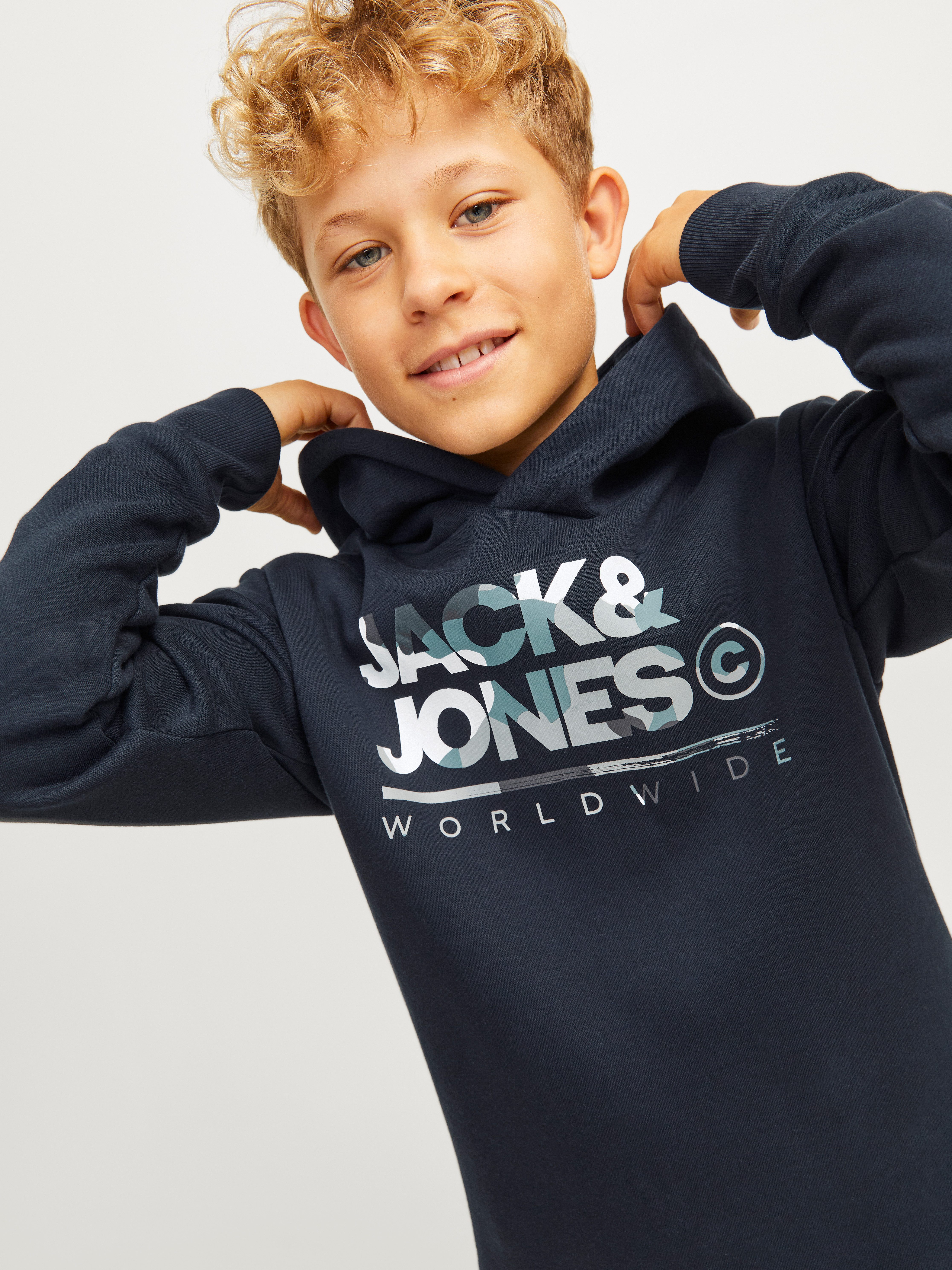 Jack & Jones Junior Hoodie JJLUKE SWEAT HOOD JNR