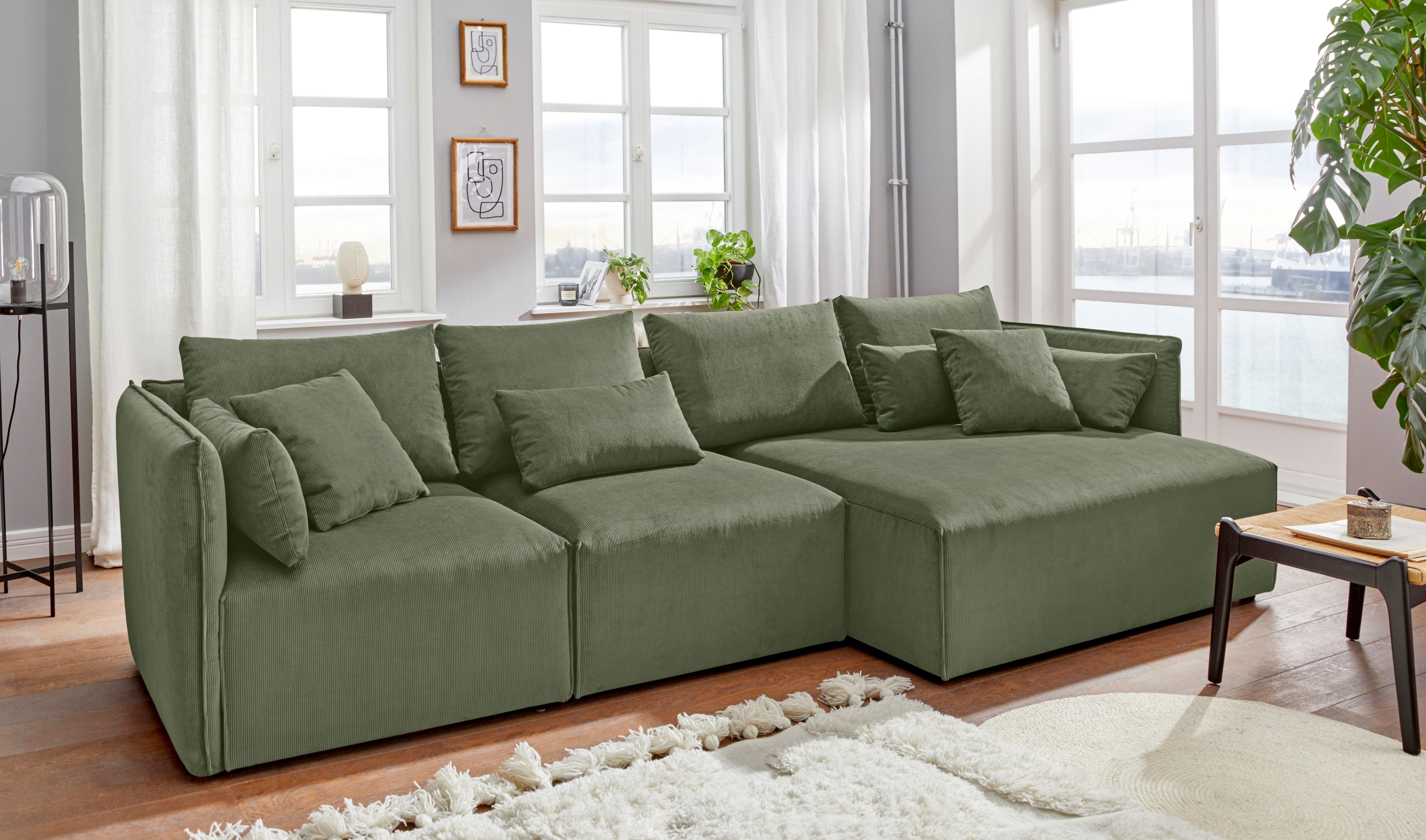 andas Ottomane Nöre korte lounge-module - zelf samenstellen, breedte 138 cm, diepte 128 cm