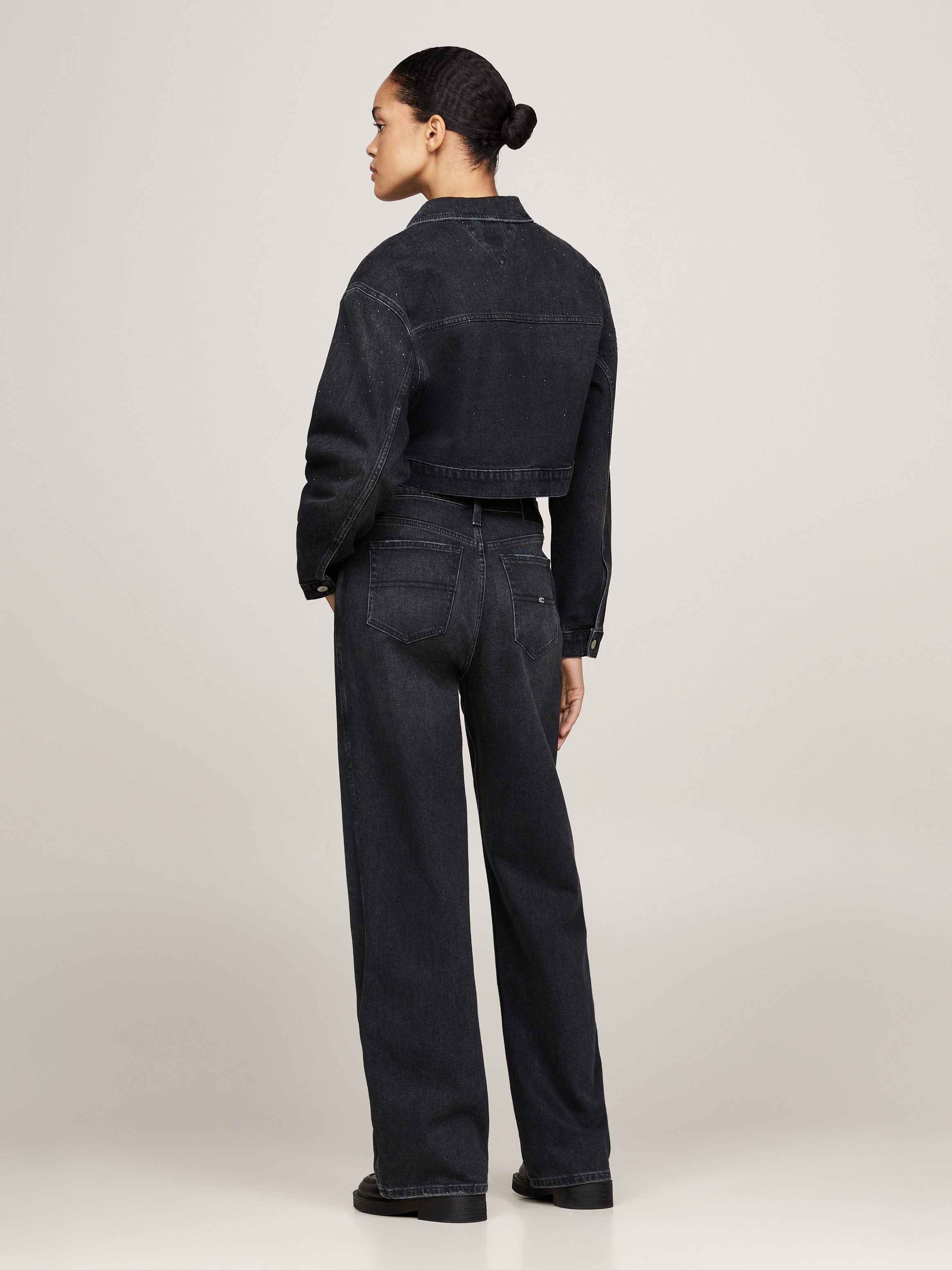TOMMY JEANS Loose fit jeans met logo-badge