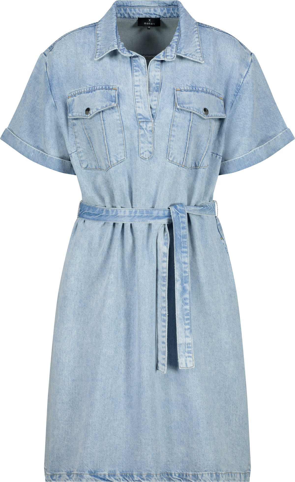 Monari Jeans jurk met een bindceintuur