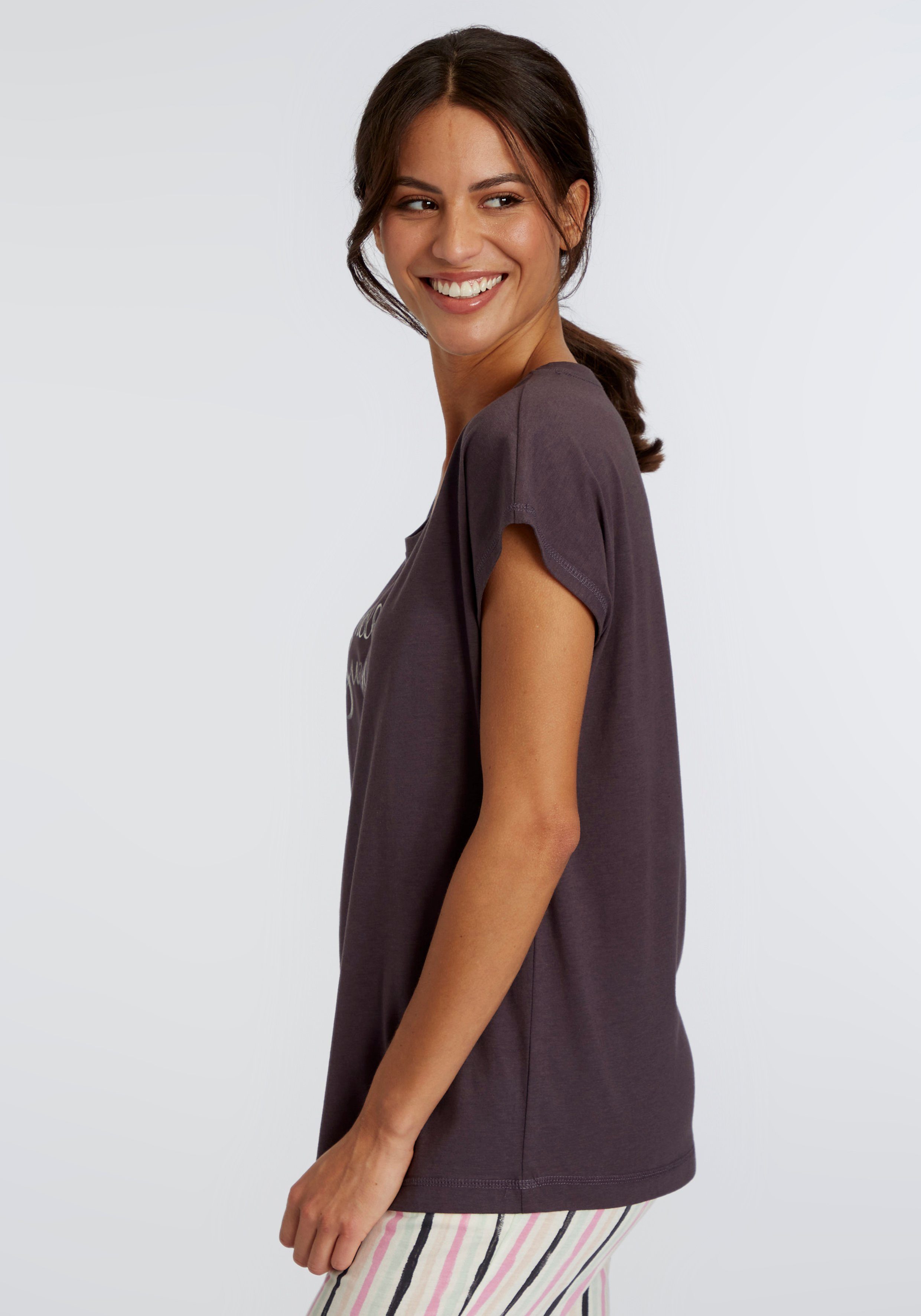 Vivance Dreams Pyjama top met frontprint