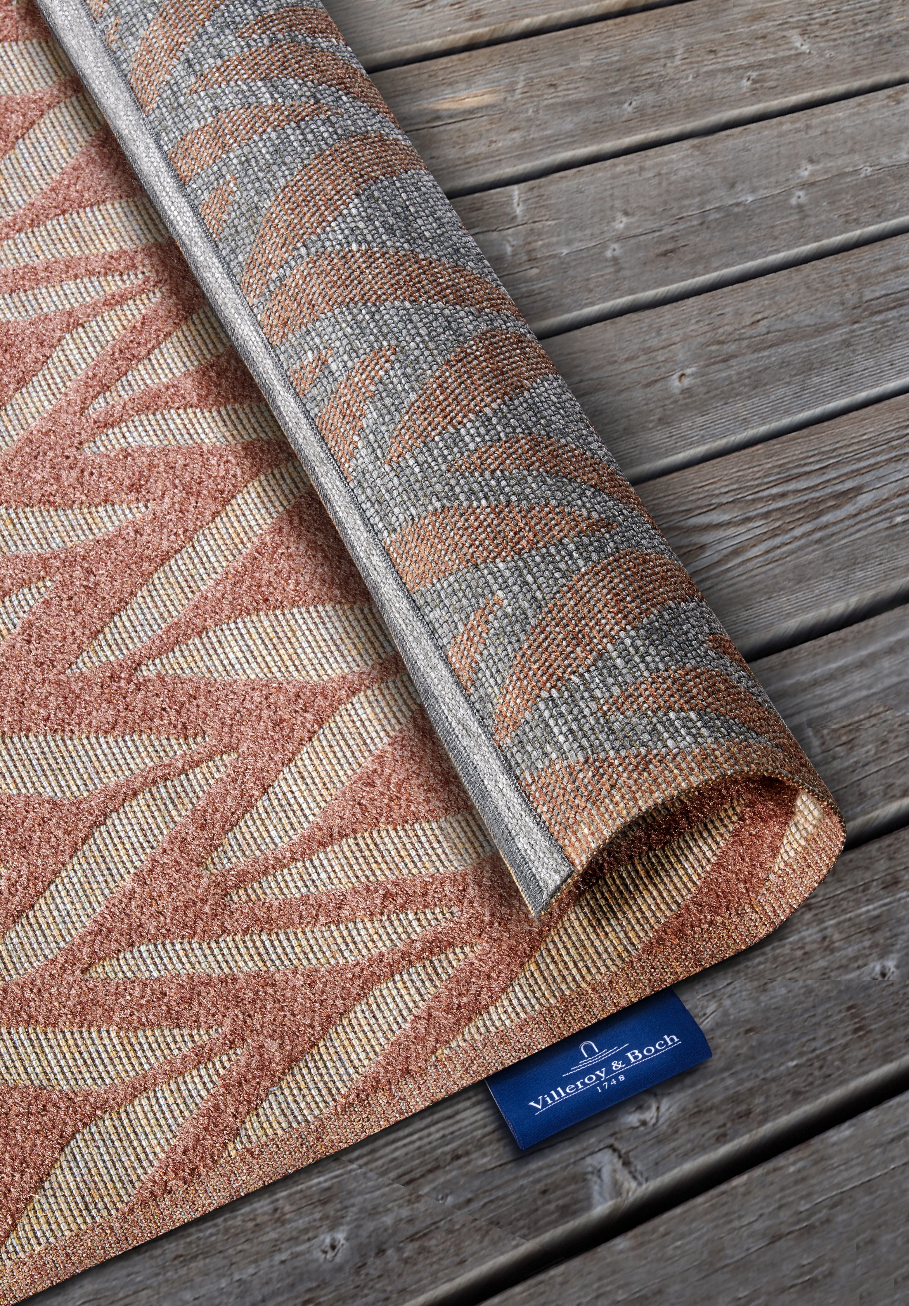 Villeroy & Boch Outdoorkleed Georgette In-& Outdoor, Vlakweefsel, weerbestendig, Terras, Balkon, modern, Trend