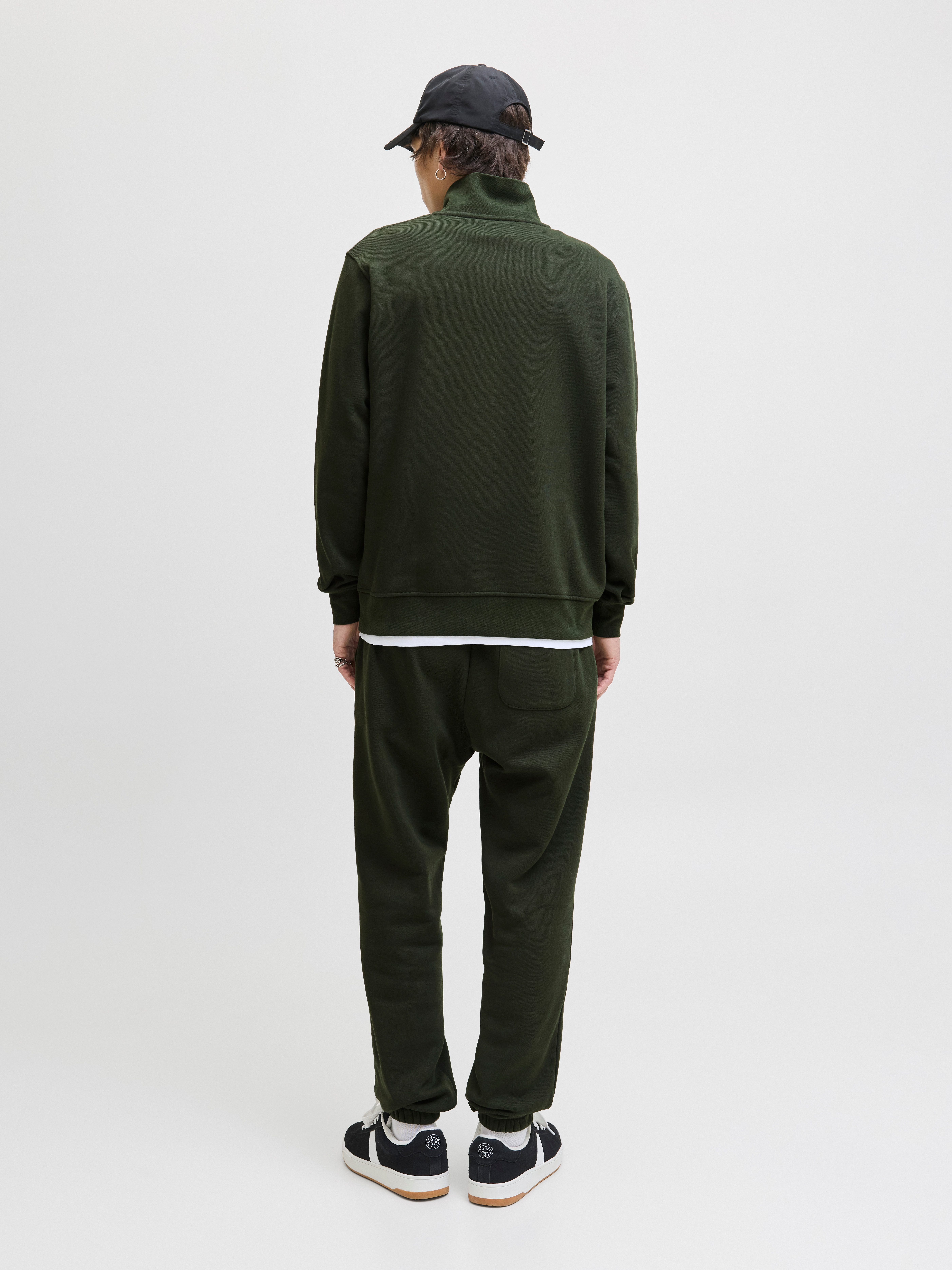 Jack & Jones Sweatshirt JJESOHO SWEAT QUARTER ZIP HN NOOS