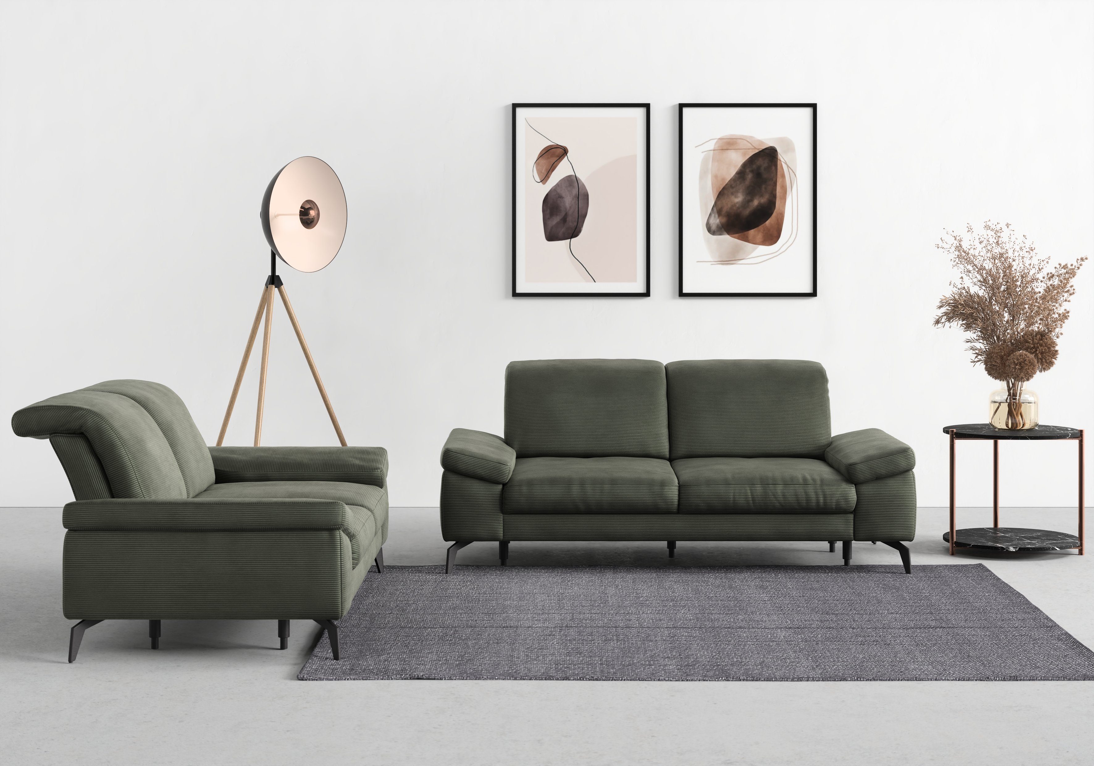sit&more 2,5-zitsbank Cabana Breedte 211 cm, met of zonder zitdiepte en hoofdeinde