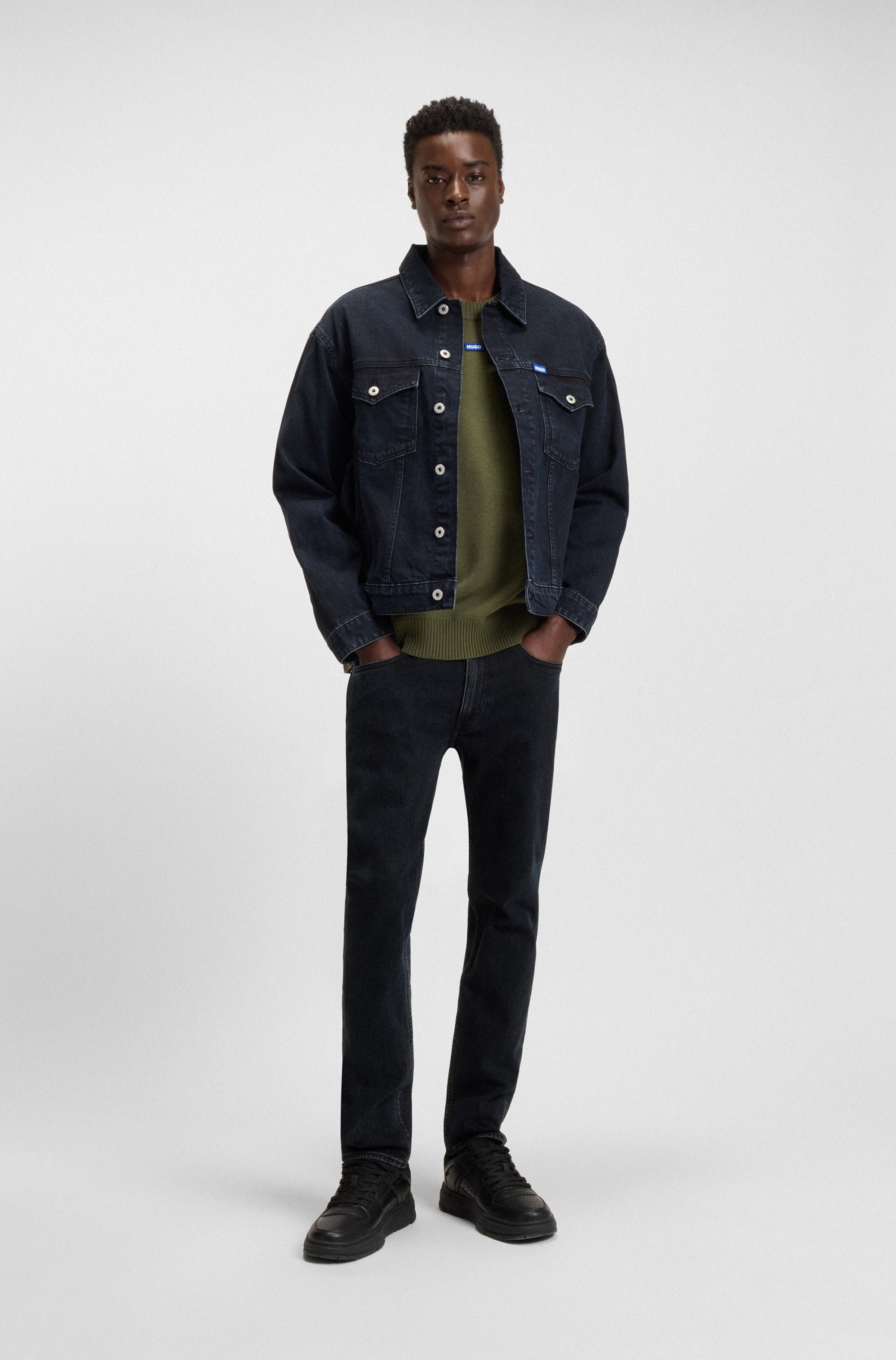 HUGO Blue Slim fit jeans Zane extra slim fit