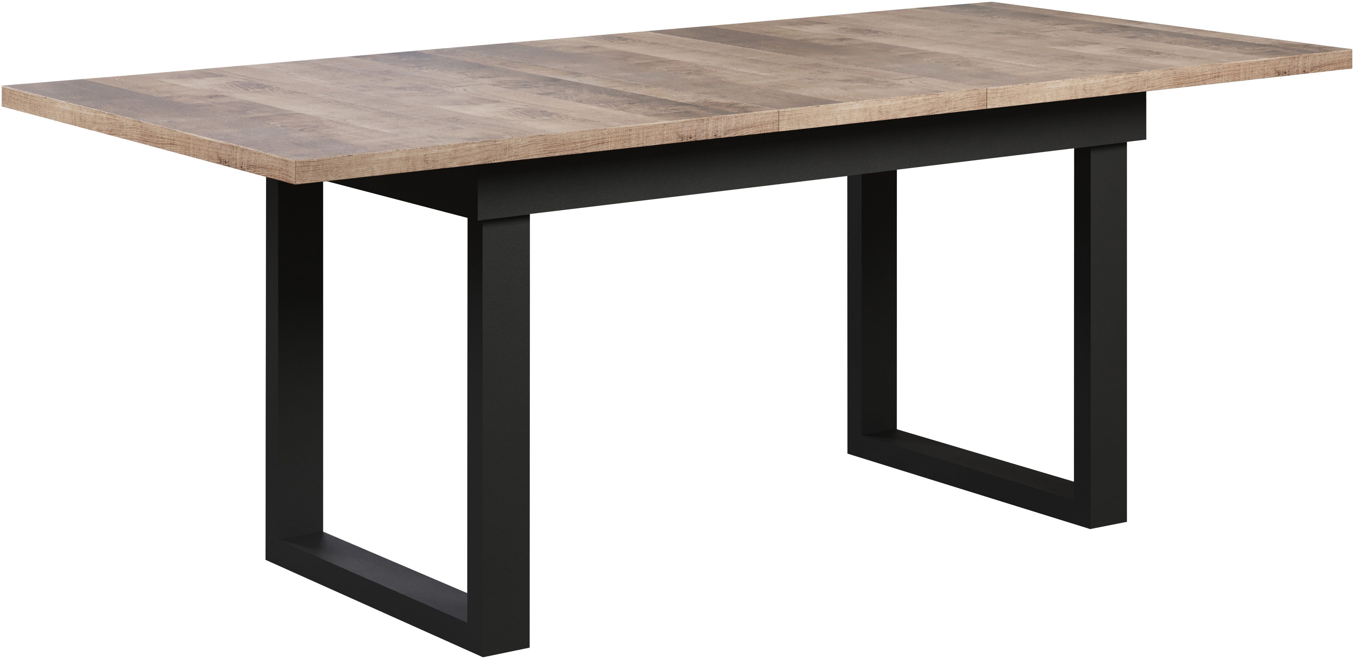 INOSIGN Eettafel Valencia Synchro-uitvoering, metalen runners, uitschuifbaar tot 200 cm