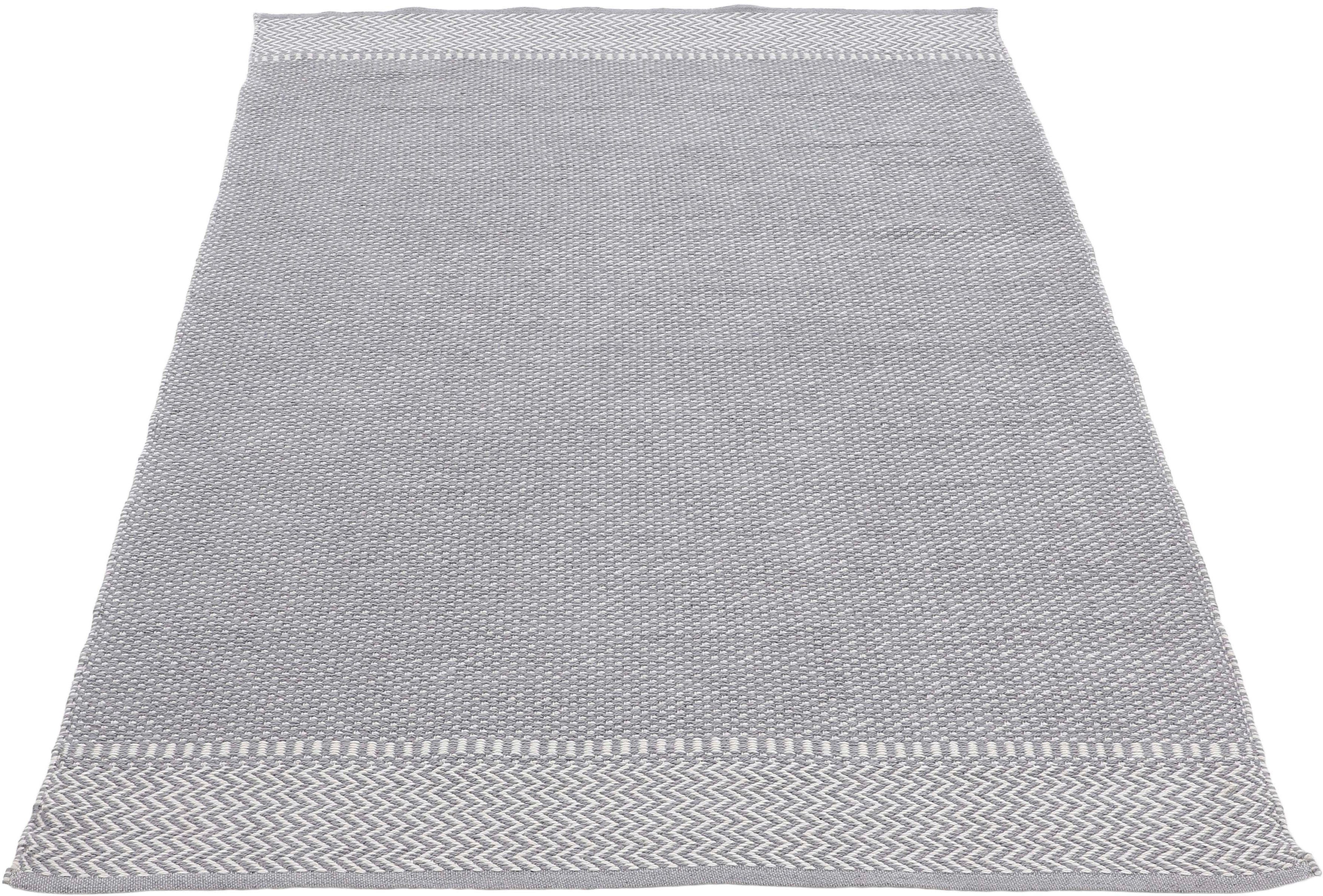 carpetfine Vloerkleed Frida 205 Omkeerbaar tapijt, 100% gerecycled materiaal (PET), vlakweefsel, sisal uitstraling