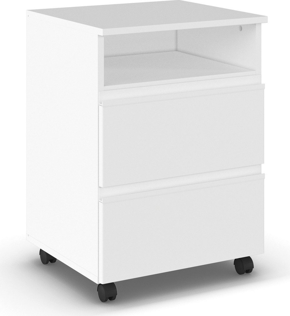 rauch Nachtkastje Nachtconsole Commode JOEL op wielen met twee lades en een open vak made in germany