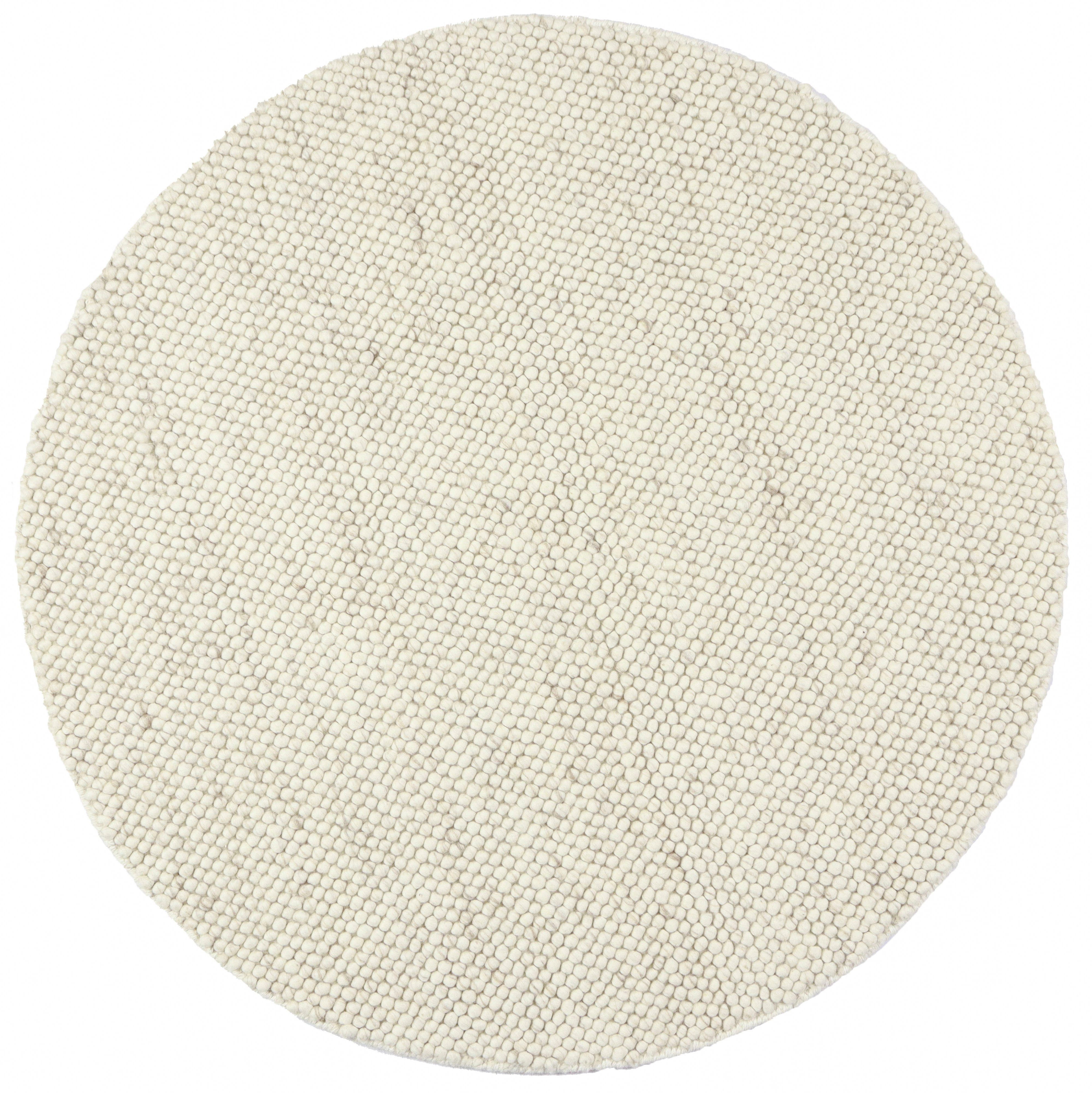 LeGer Home by Lena Gercke Vloerkleed Ainhoa, handgeweven, wol 120 cm, effen, handgeweven tapijt, woonkamer, slaapkamer, eetkamer