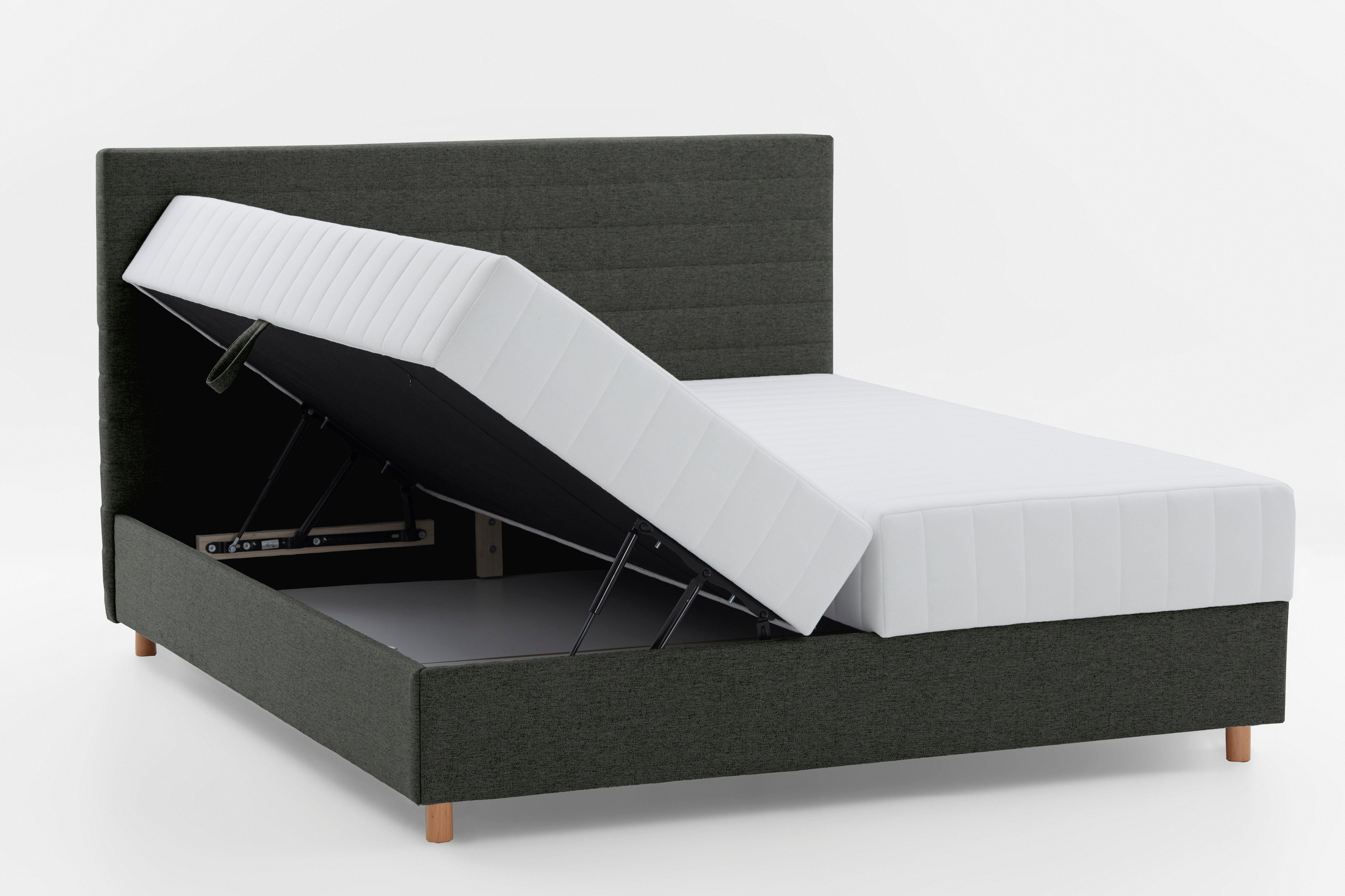 ATLANTIC home collection Ledikant met bergruimte Josie met pocketveringsmatras en bedkist