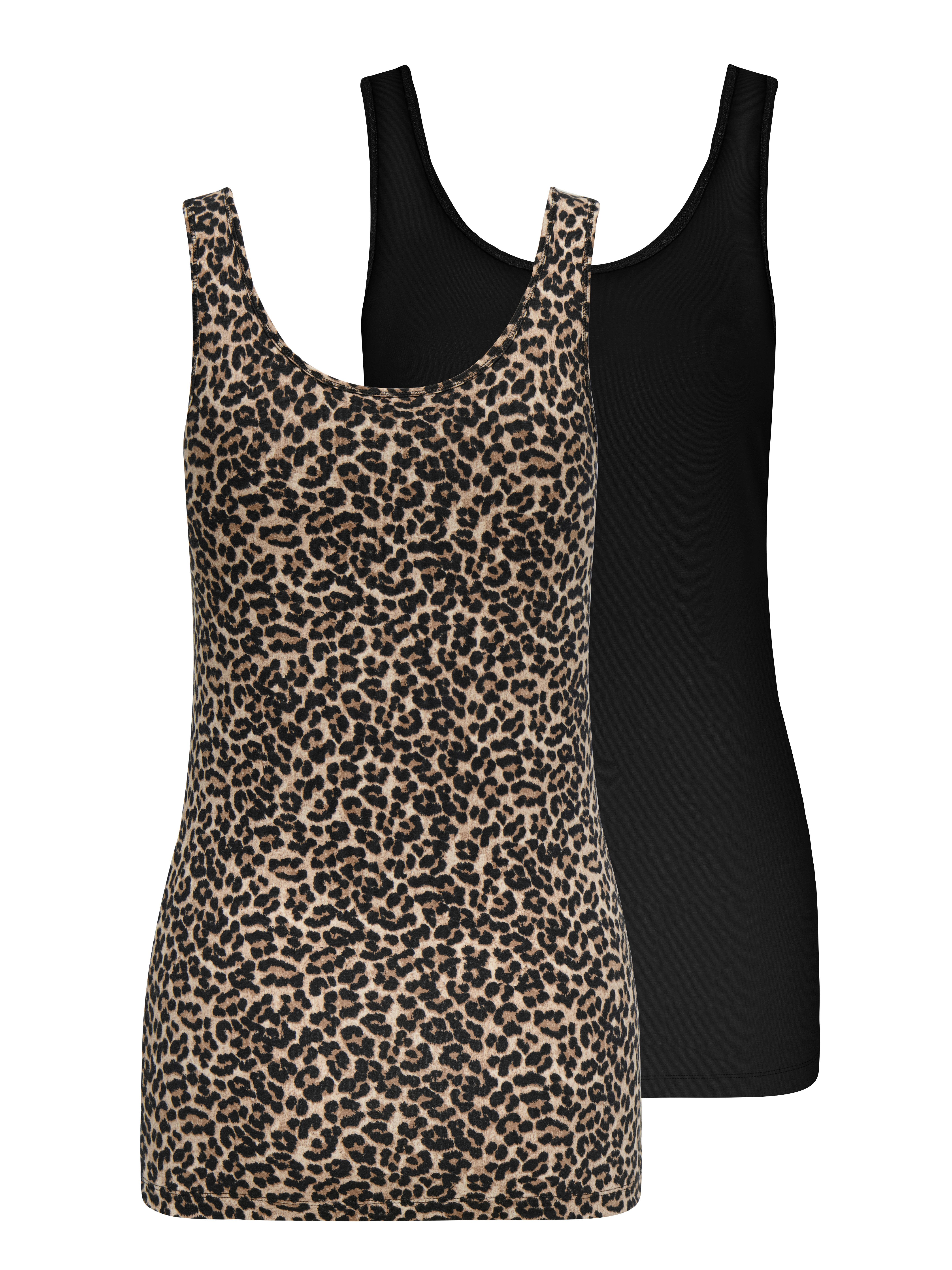 Only Tanktop ONLLIVE LOVE AOP S/L TANK TOP 2-PACK JRS (set, 2-delig)