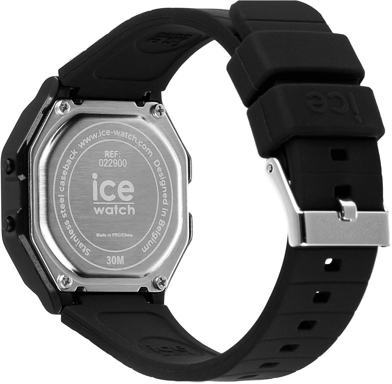 ice-watch Chronograaf ICE digit retro - Clear - Small Armbandhorloge, quartz, dameshorloge, siliconen armband, datum, digitaal