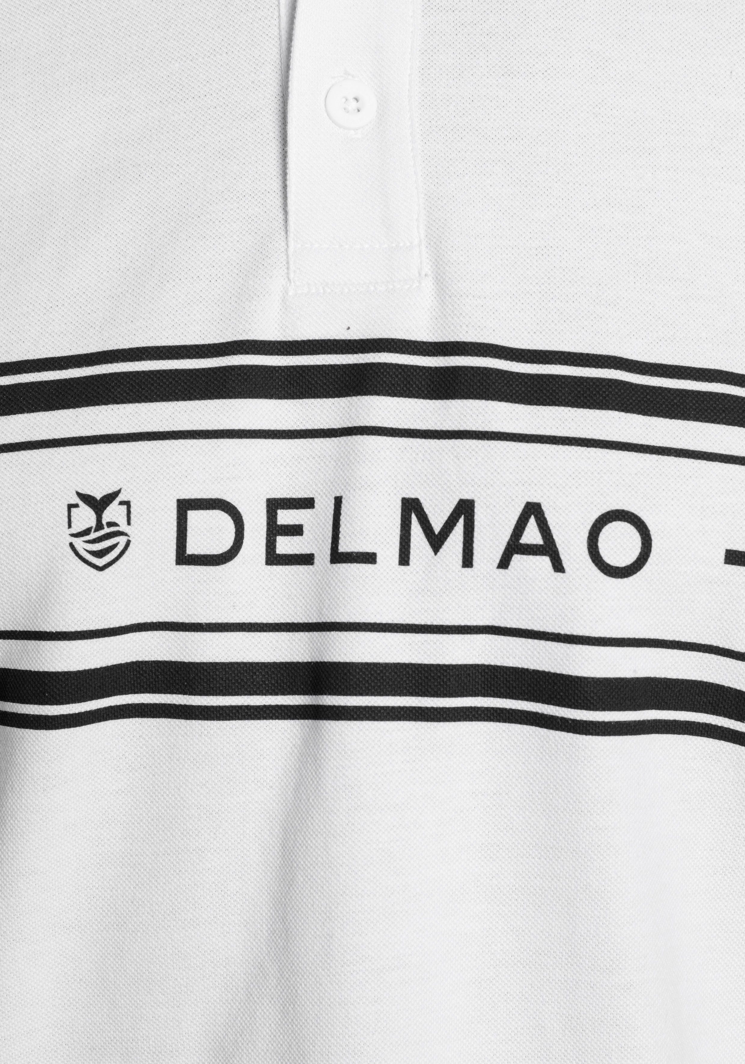 DELMAO Poloshirt met print