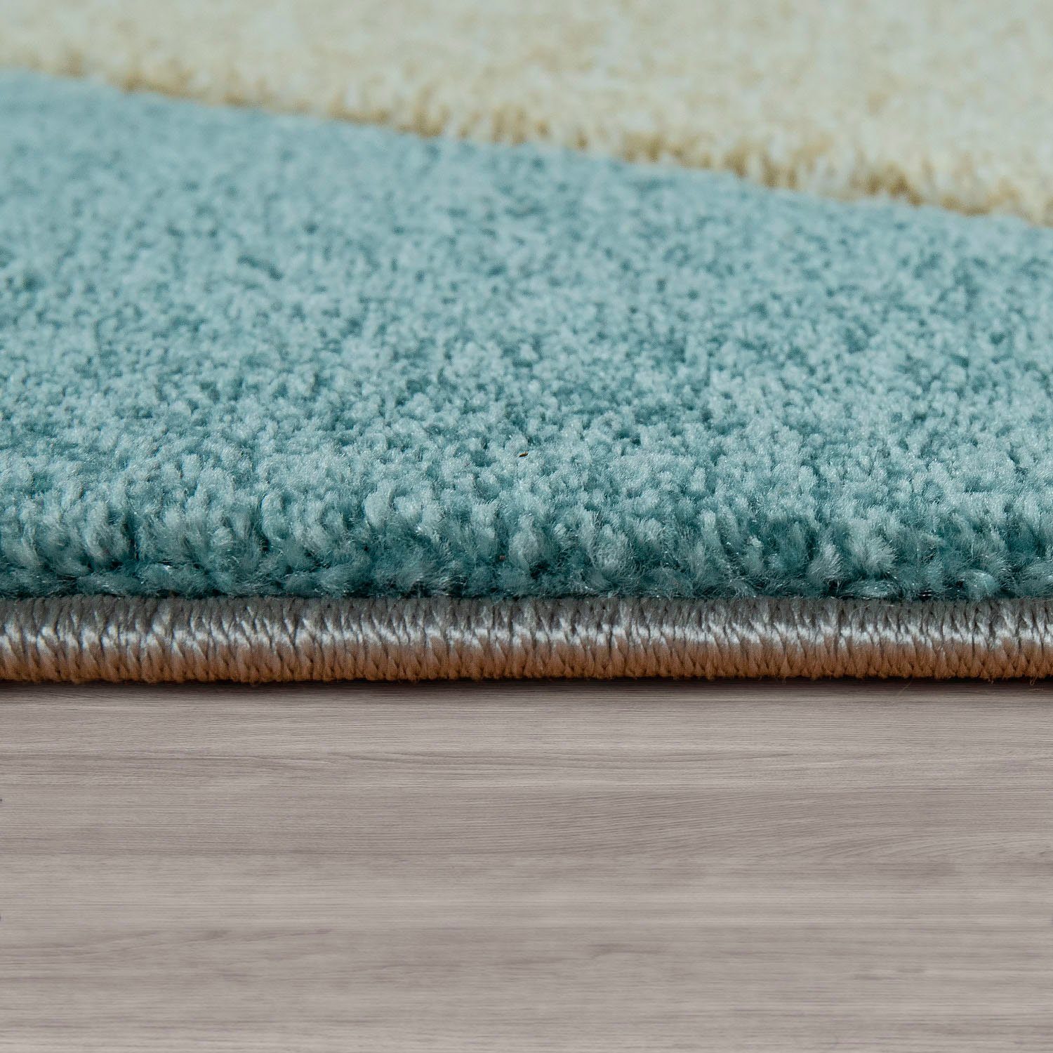 Paco Home Vloerkleed Mia 054 Laagpolig, modern kleurrijk 3D-patchworkdesign, pastelkleuren