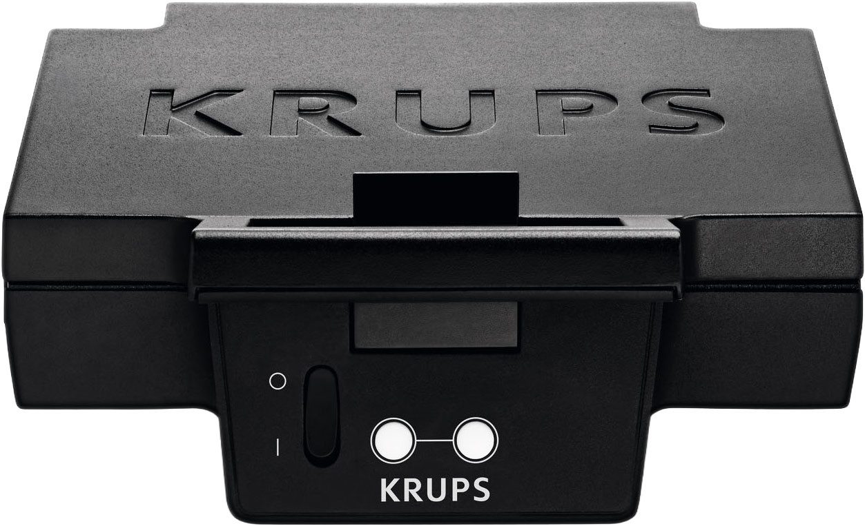 Krups Sandwichmaker Iconische 3-hoekige vorm met elegant design, keramische anti-aanbaklaag