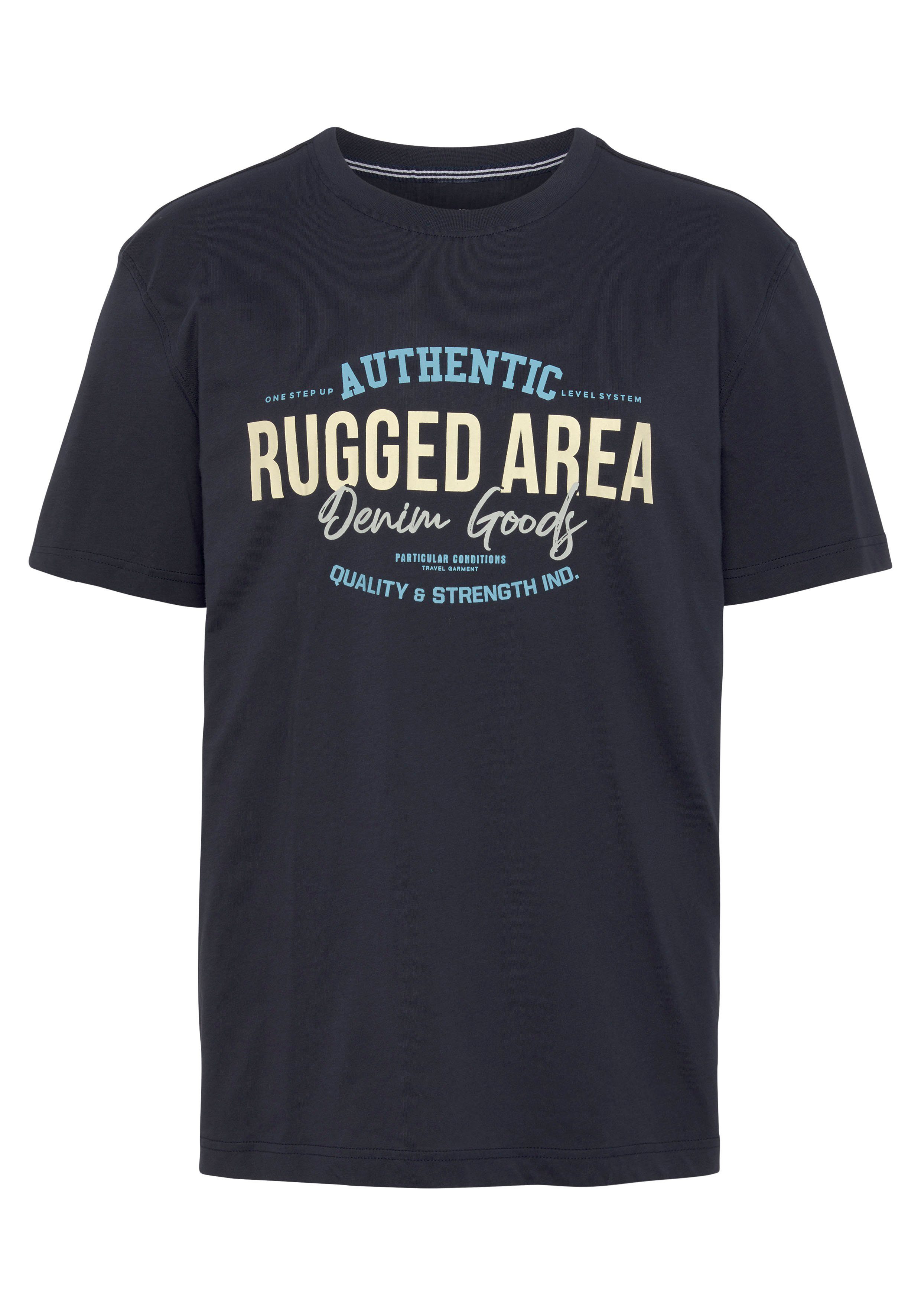 Man's World T-shirt Korte mouwen regular fit met print ronde hals