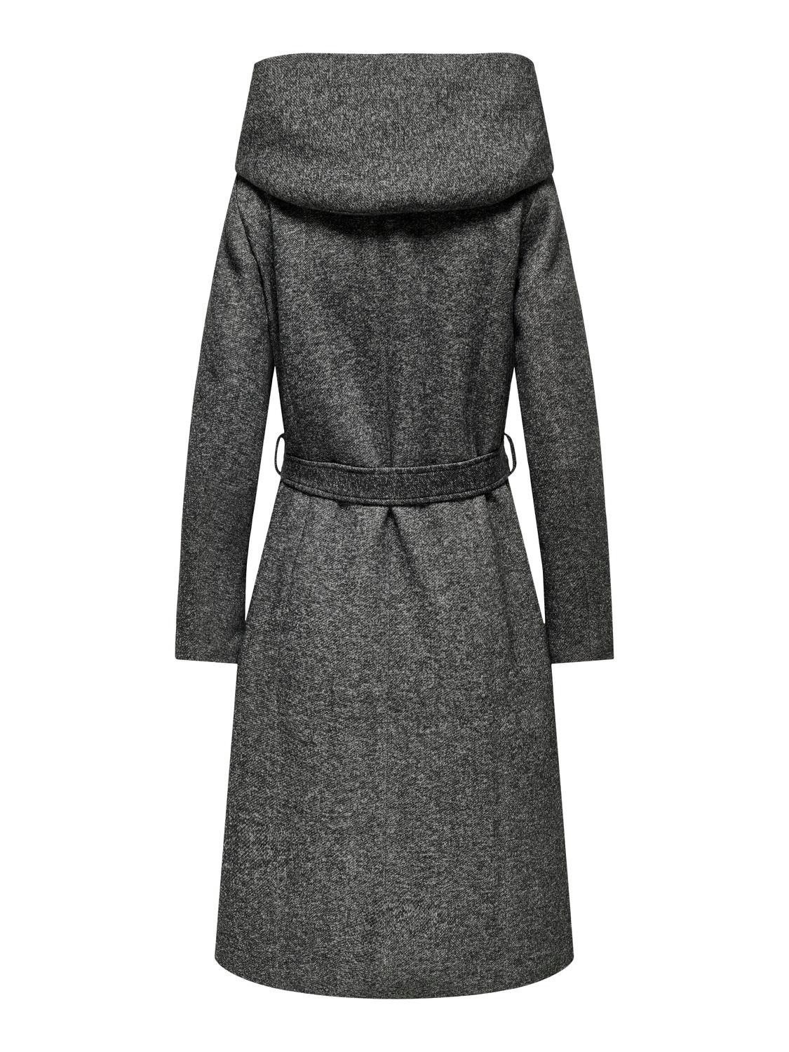 Only Lange jas ONLSEDONA LIGHT LONG BELT COAT OTW